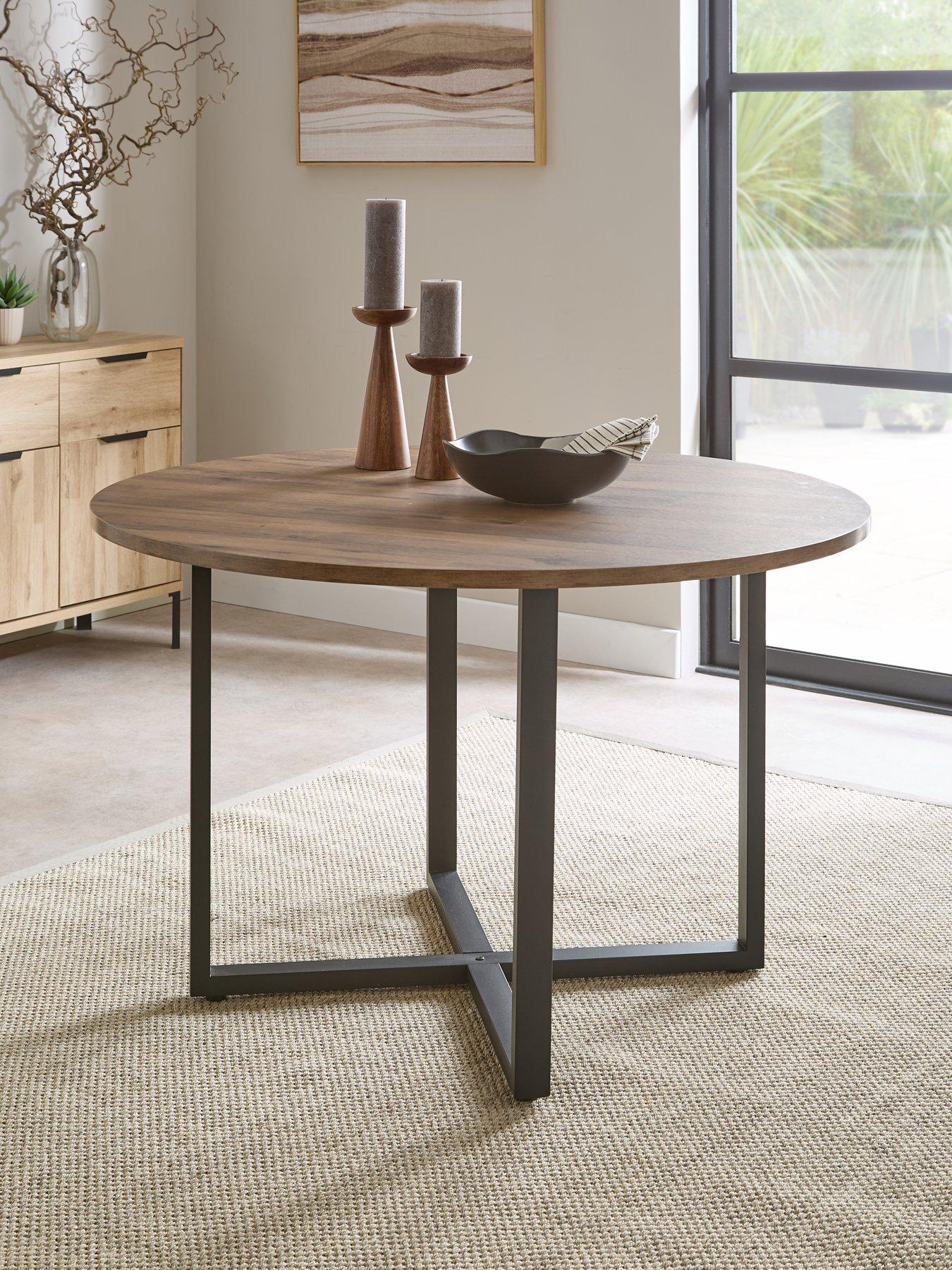 Image 1 of 7 of The Very Collection Harlem Mid Oak Round Dining Table - FSC&reg; Certified