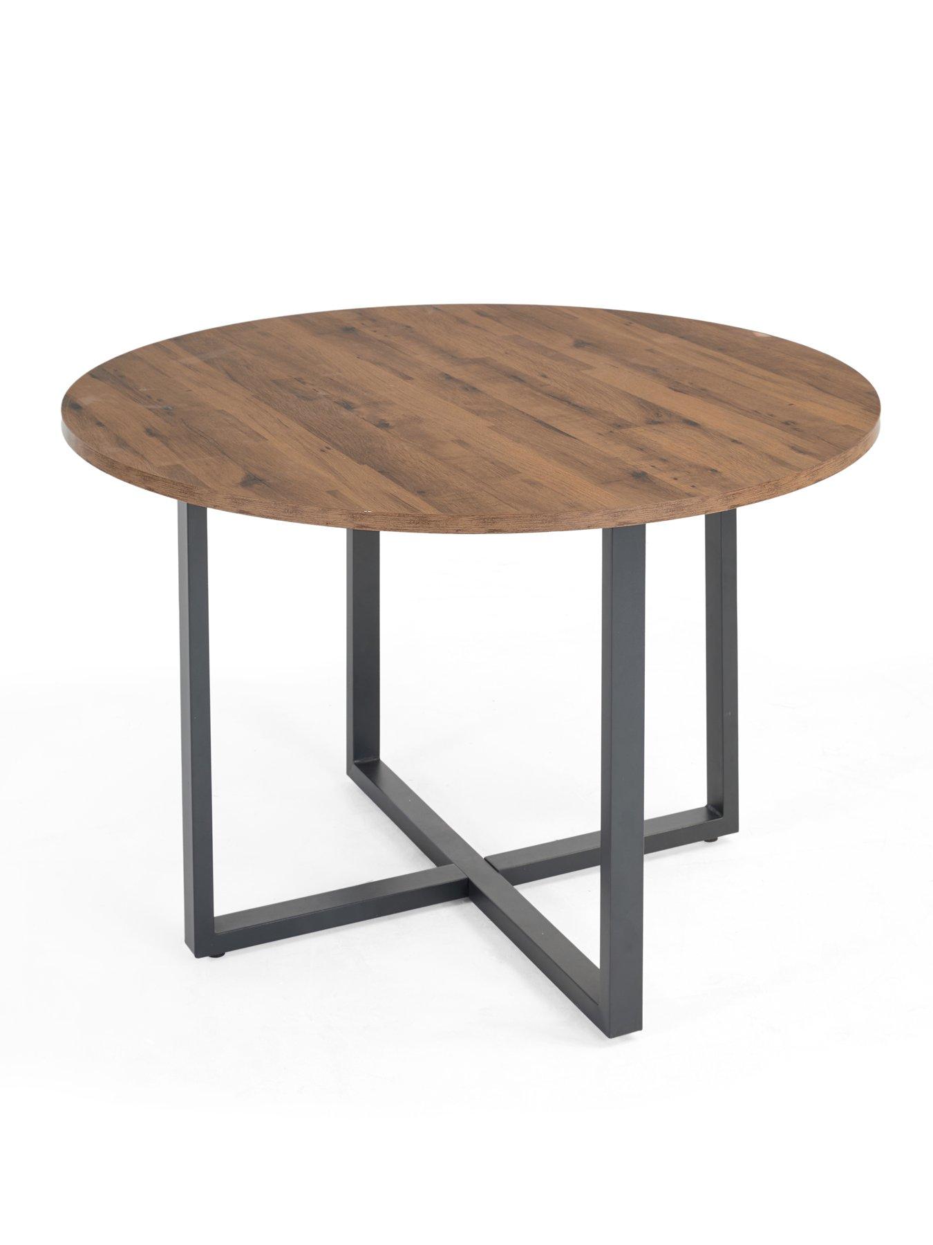 Image 3 of 7 of The Very Collection Harlem Mid Oak Round Dining Table - FSC&reg; Certified