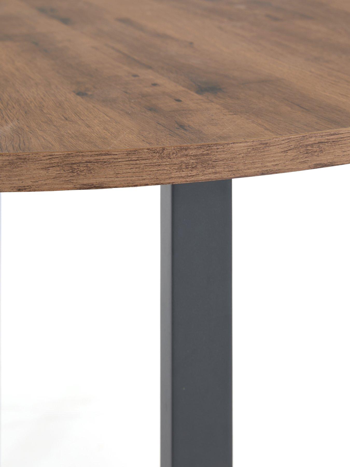 Image 5 of 7 of The Very Collection Harlem Mid Oak Round Dining Table - FSC&reg; Certified
