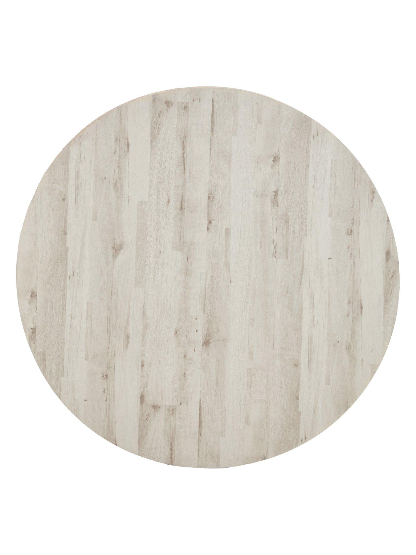 Image 4 of 7 of The Very Collection Harlem Grey Oak Round Dining Table - FSC&reg; Certified