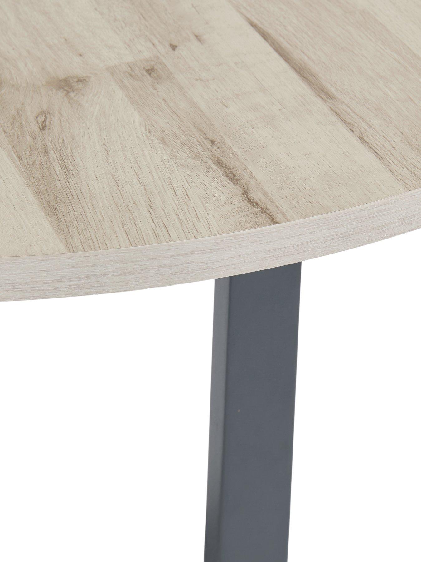 Image 5 of 7 of The Very Collection Harlem Grey Oak Round Dining Table - FSC&reg; Certified