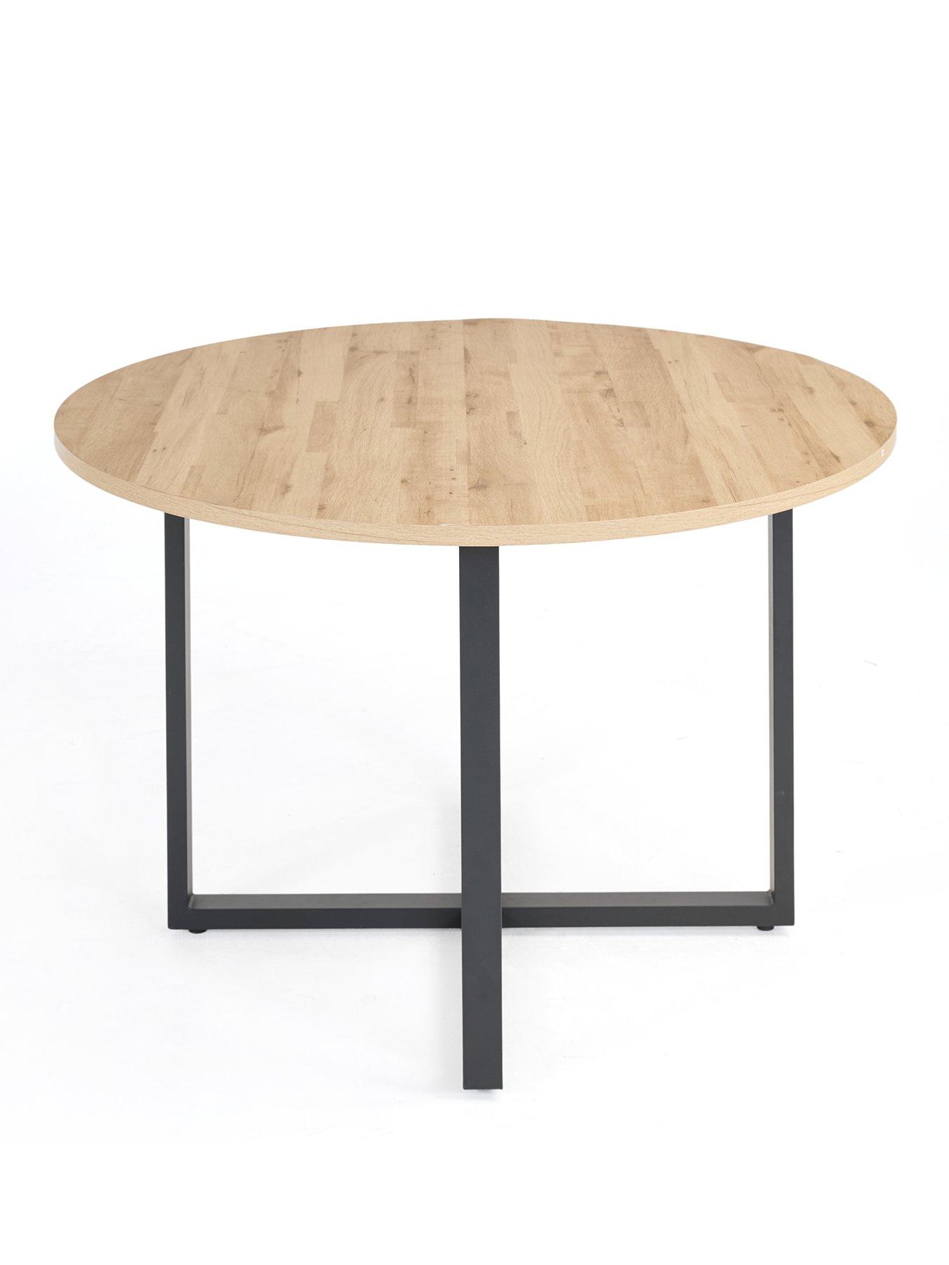 Image 2 of 7 of The Very Collection Harlem Light Oak Round Dining Table - FSC&reg; Certified
