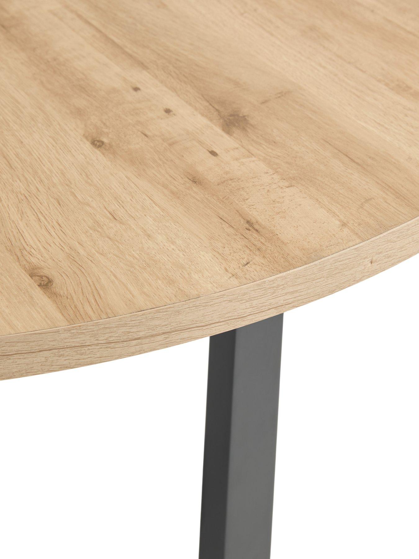 Image 5 of 7 of The Very Collection Harlem Light Oak Round Dining Table - FSC&reg; Certified