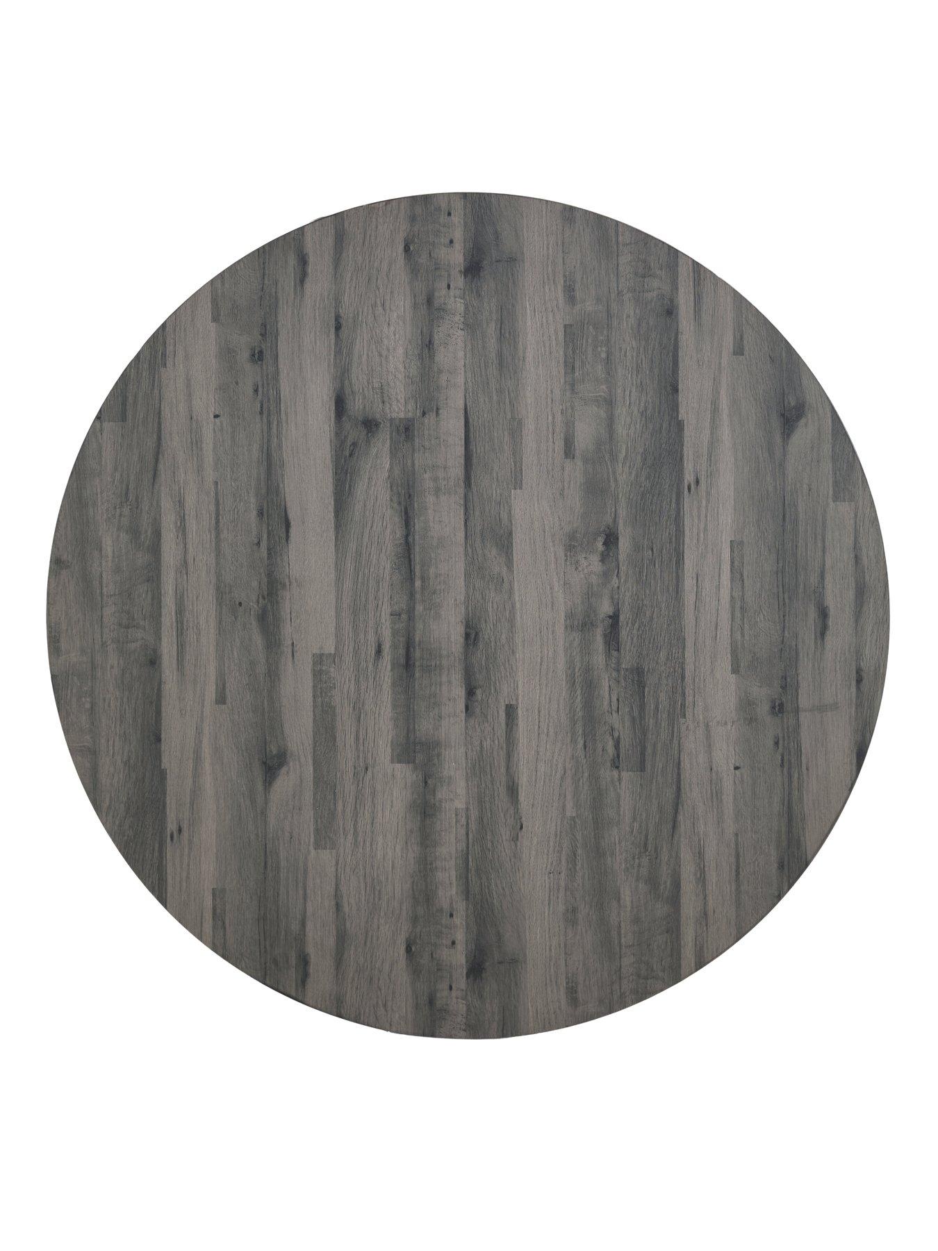 Image 4 of 7 of The Very Collection Harlem Black Oak Round Dining Table - FSC&reg; Certified