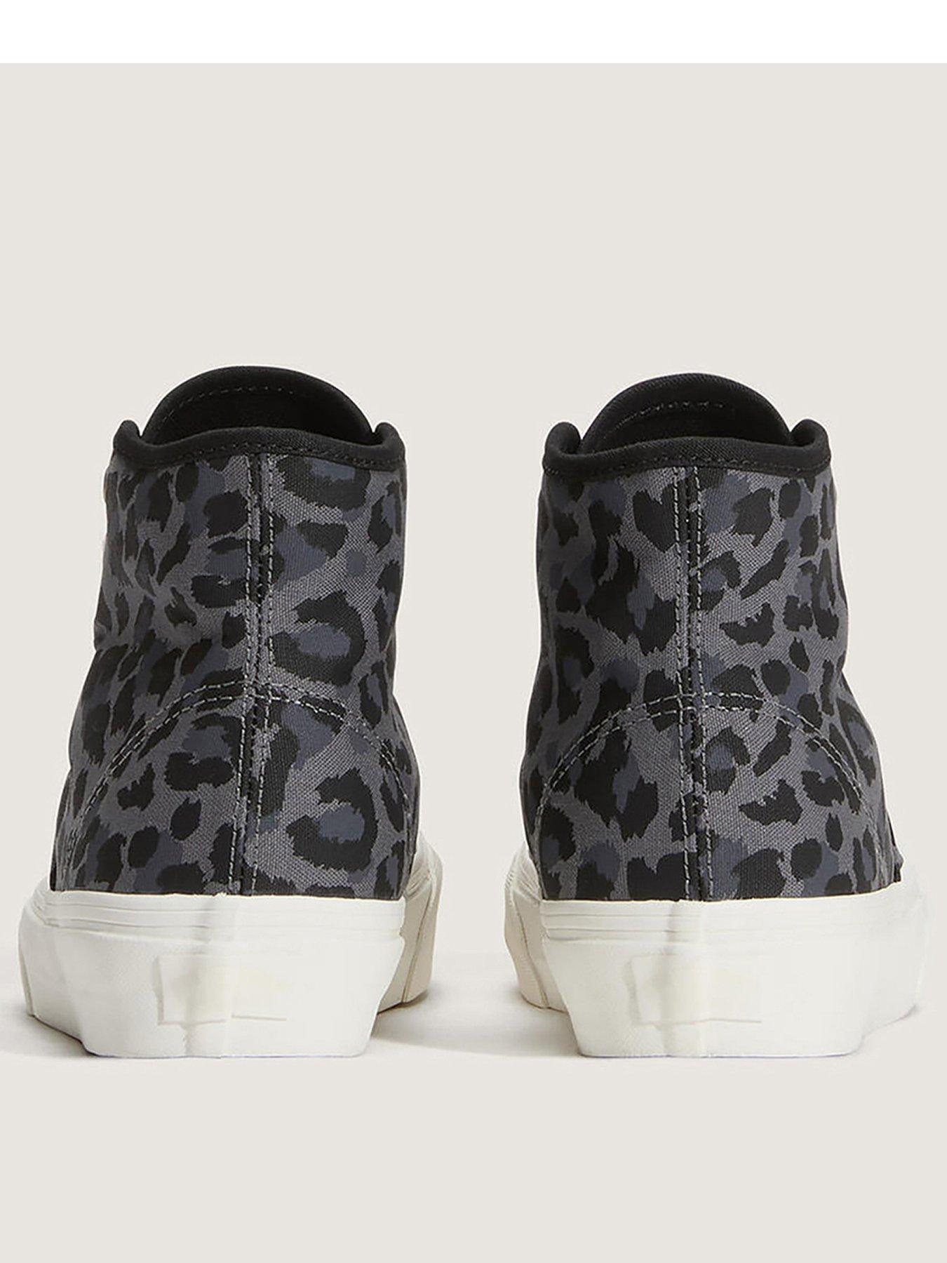 Image 3 of 4 of Vans Womens Authentic Leopard Print Hi 2.0 Trainer - Grey/ Black