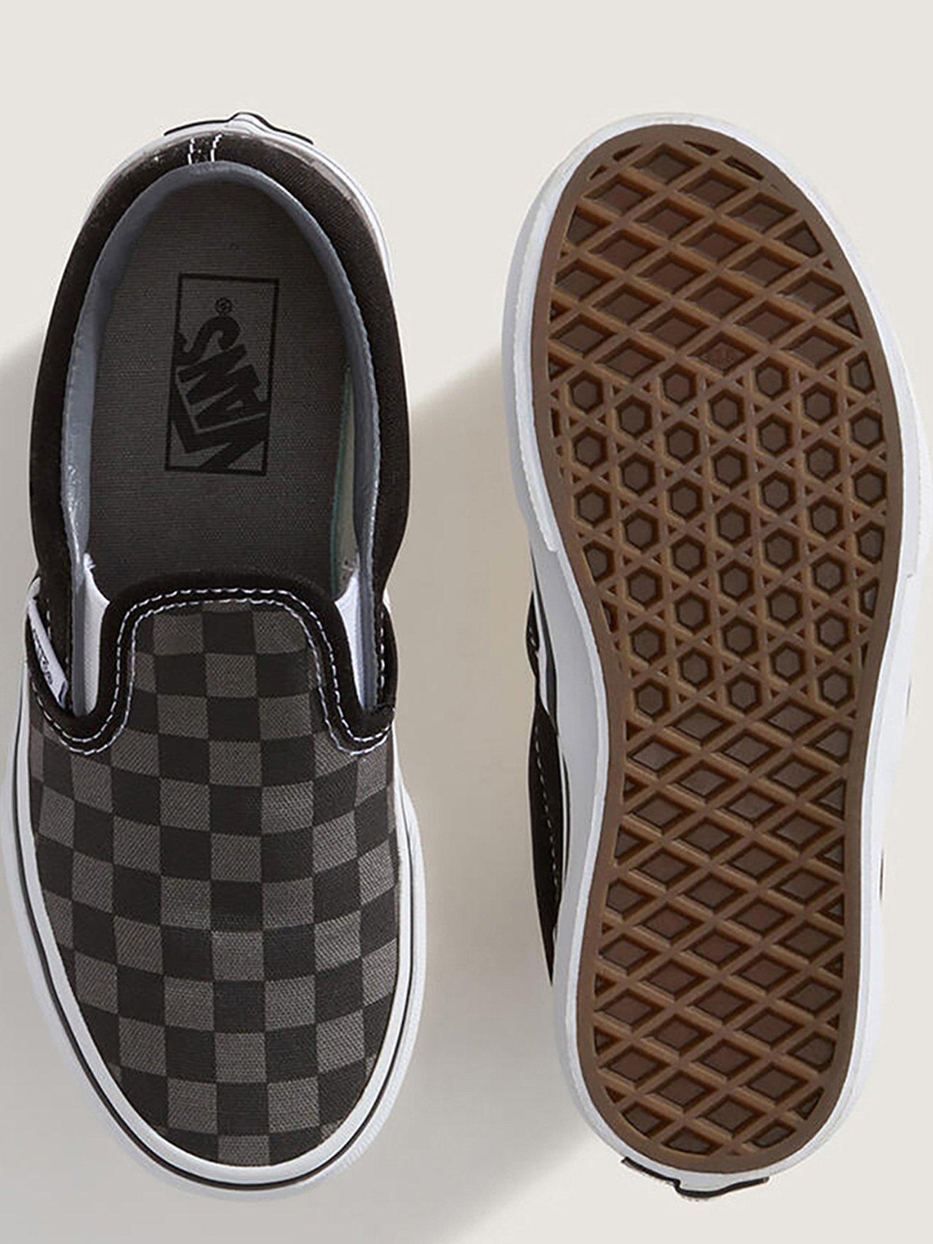 Image 4 of 5 of Vans Kids Classic Checkerboard Slip-On Trainers - Black