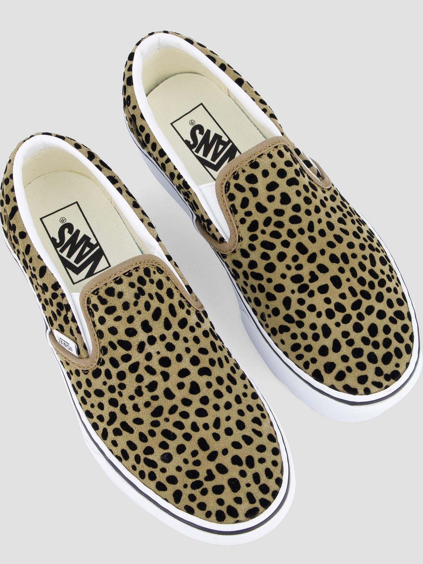 Image 4 of 8 of Vans Womens Slip-On Platform Spot Print Trainers - Brown