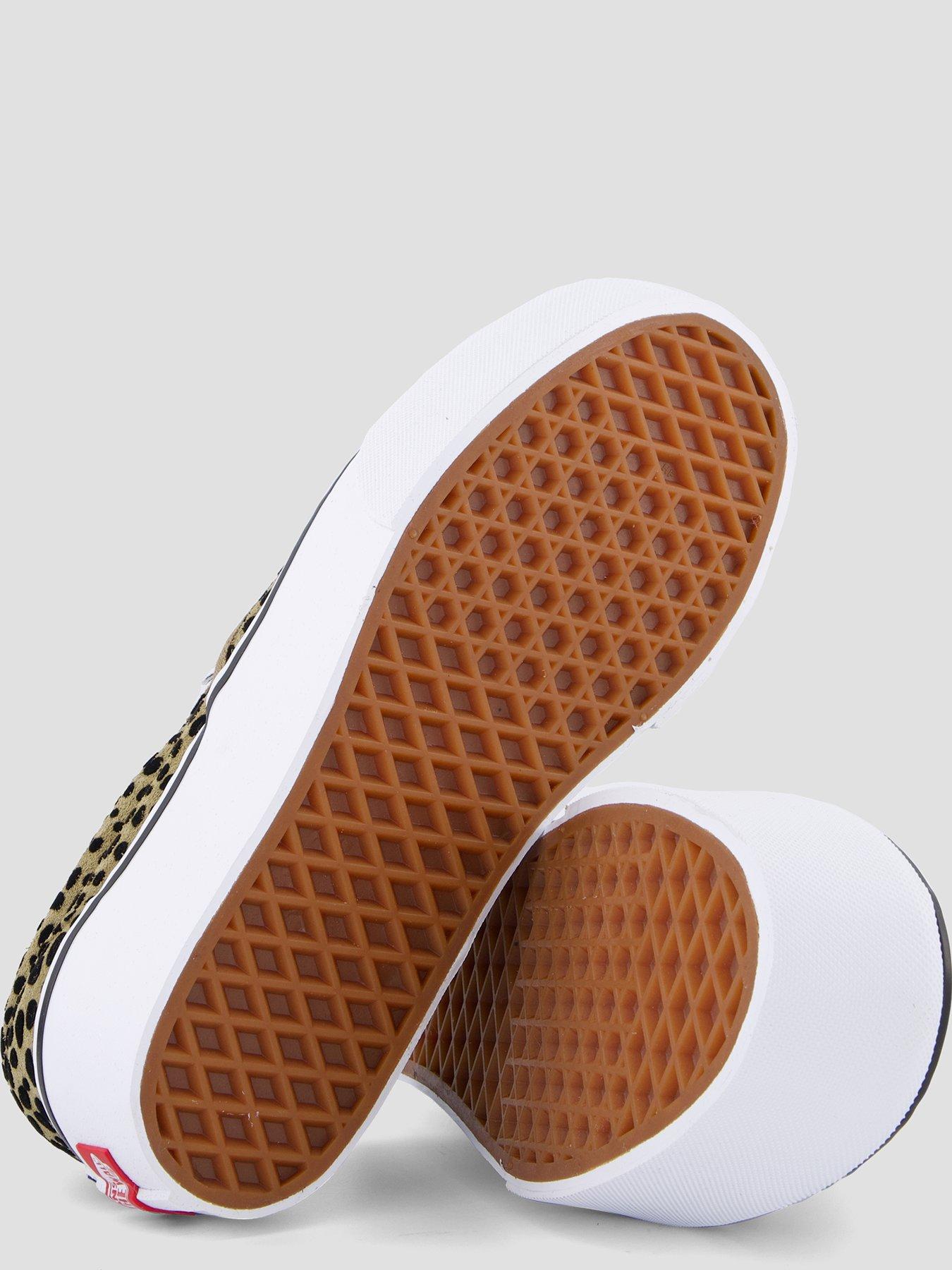 Image 5 of 8 of Vans Womens Slip-On Platform Spot Print Trainers - Brown