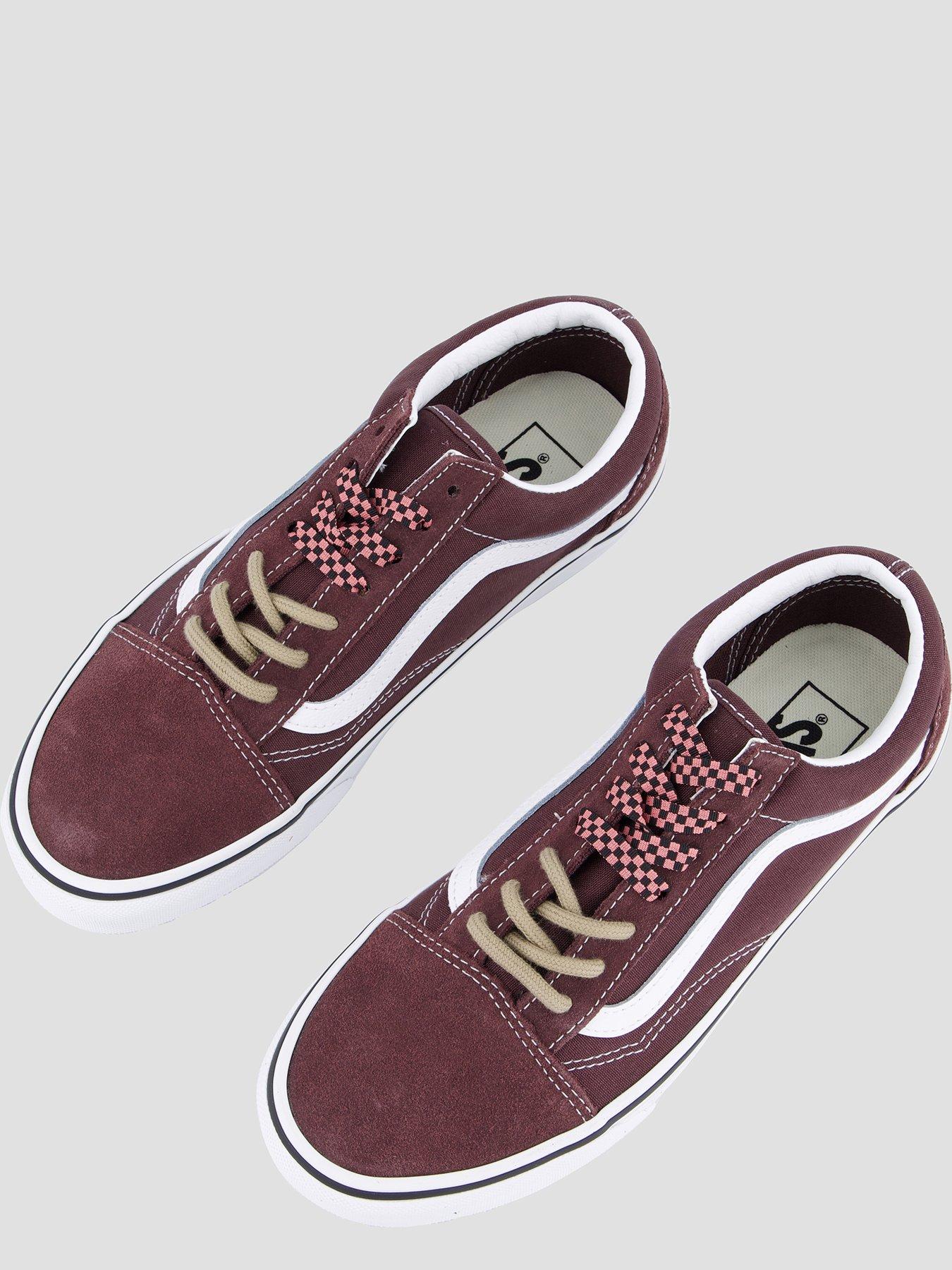 Image 3 of 7 of Vans Womens Old Skool Sidestripe Low-Profile Lace-Up Trainers - Brown