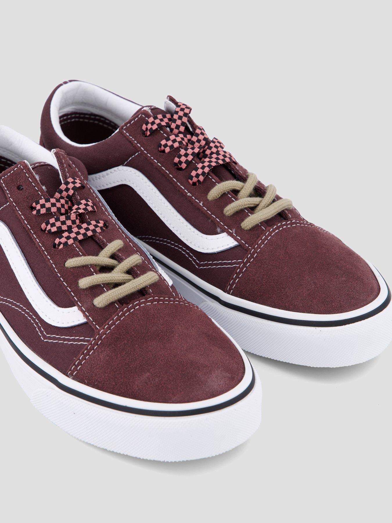 Image 5 of 7 of Vans Womens Old Skool Sidestripe Low-Profile Lace-Up Trainers - Brown