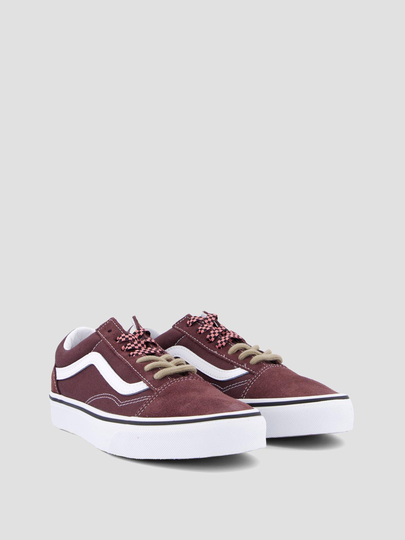 Image 6 of 7 of Vans Womens Old Skool Sidestripe Low-Profile Lace-Up Trainers - Brown