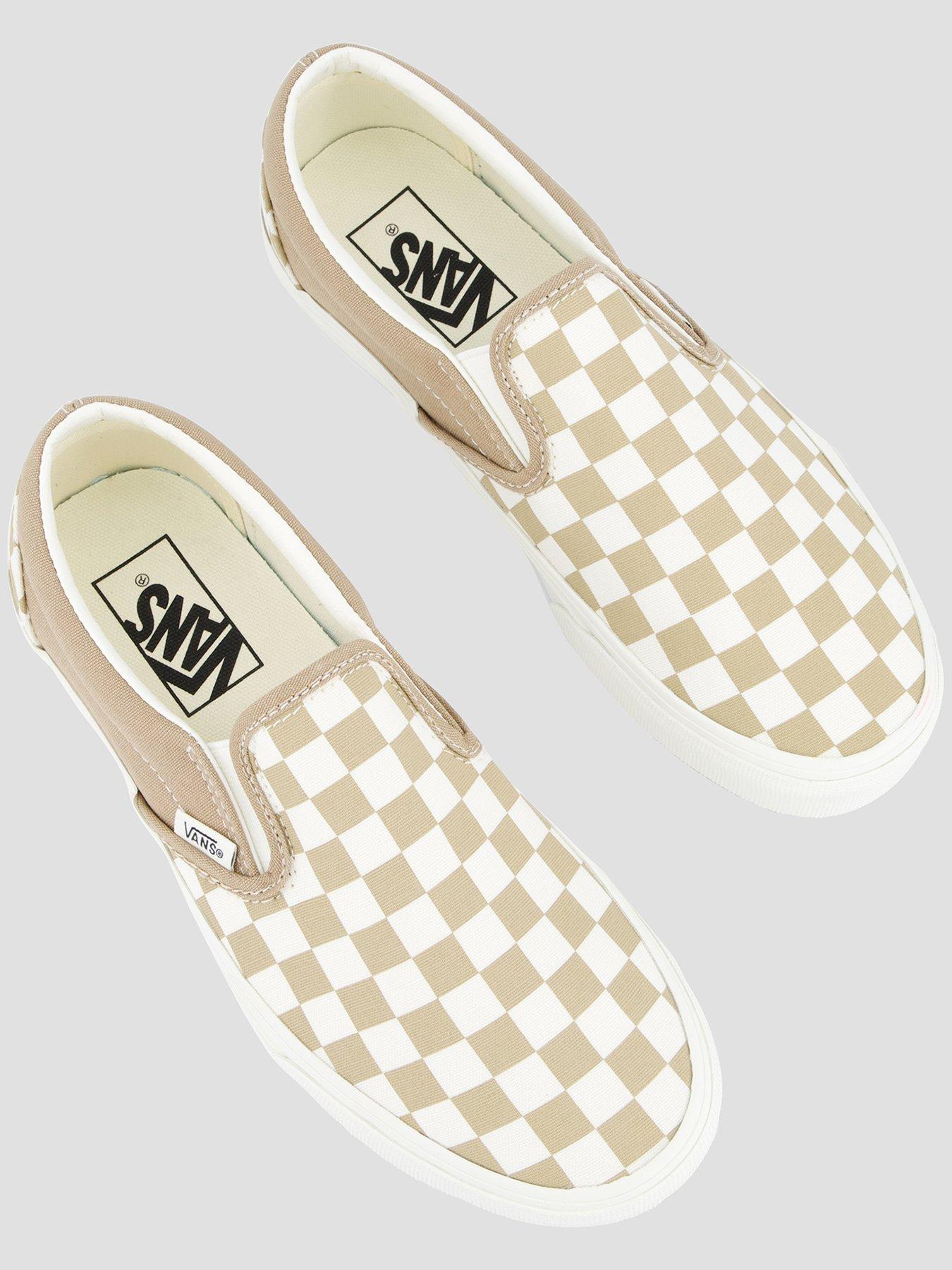 Image 3 of 7 of Vans Womens Slip-On Checkerboard Low Profile Trainers - Black