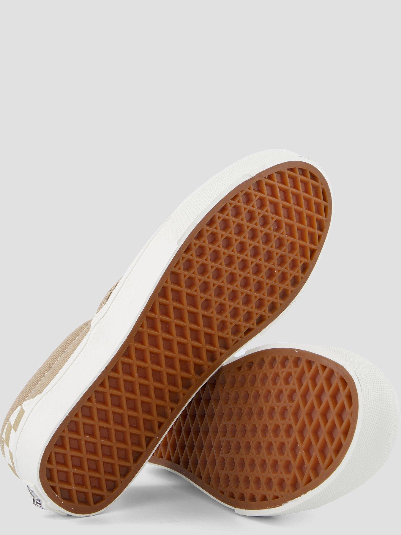 Image 4 of 7 of Vans Womens Slip-On Checkerboard Low Profile Trainers - Black