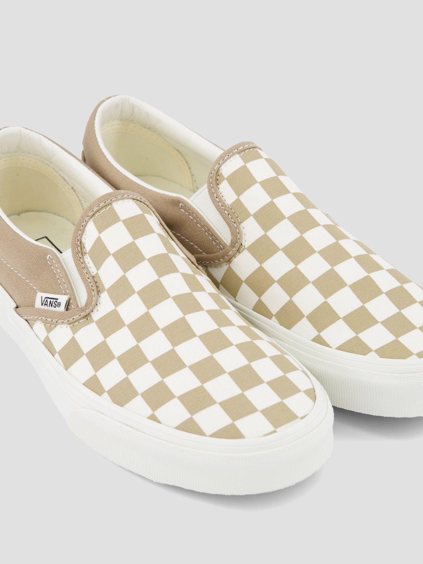 Image 5 of 7 of Vans Womens Slip-On Checkerboard Low Profile Trainers - Black