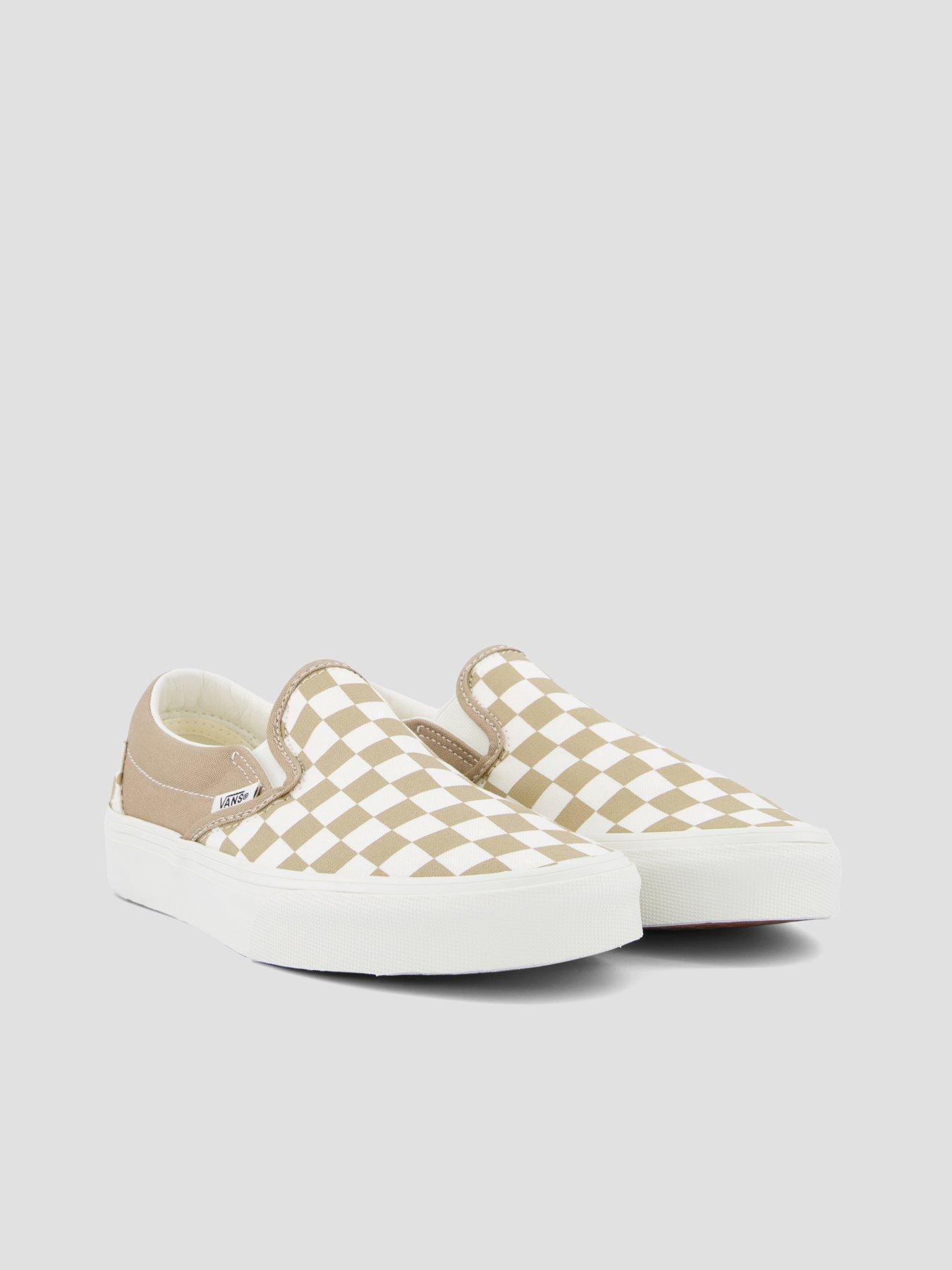 Image 6 of 7 of Vans Womens Slip-On Checkerboard Low Profile Trainers - Black