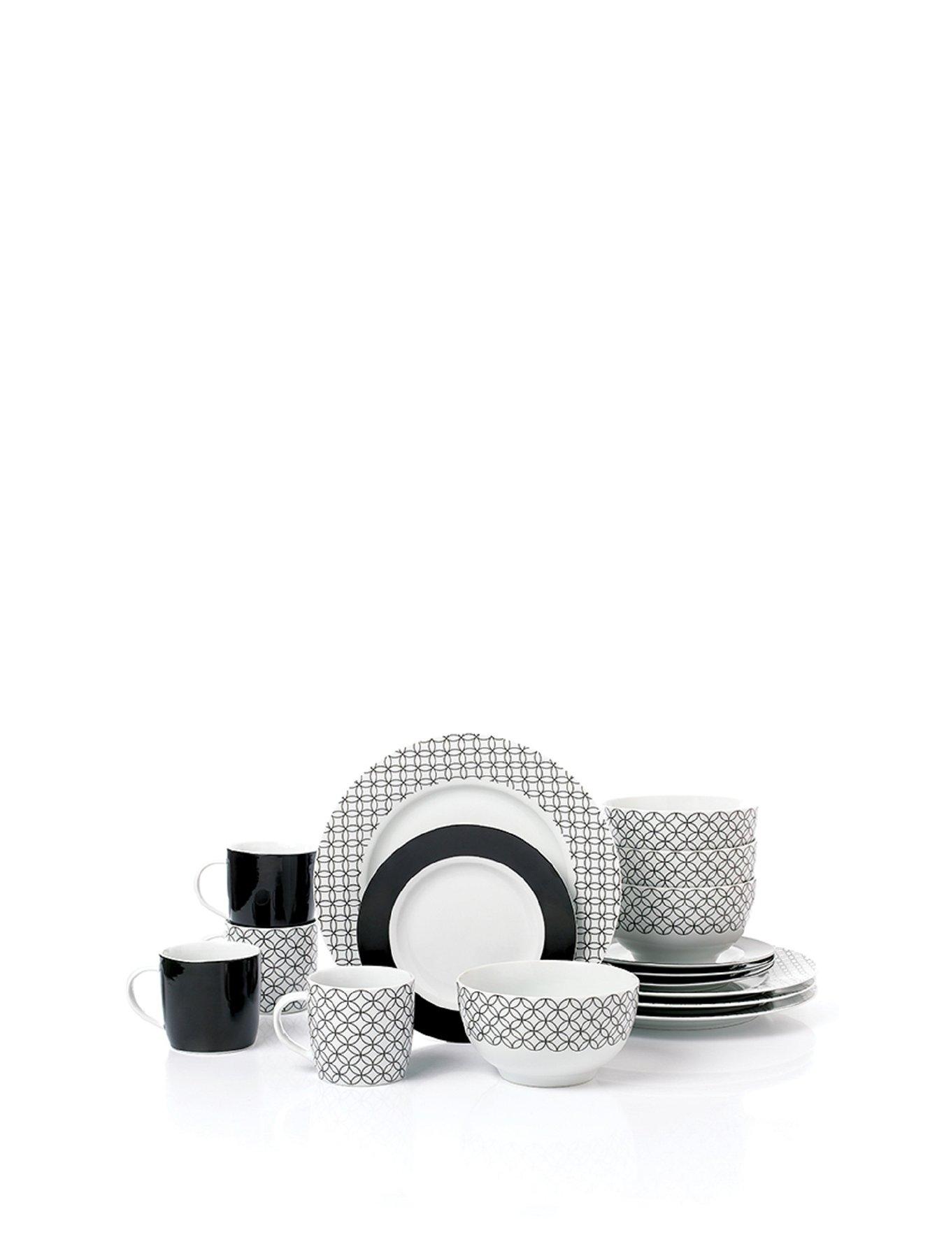  image of waterside-16pc-black-geo