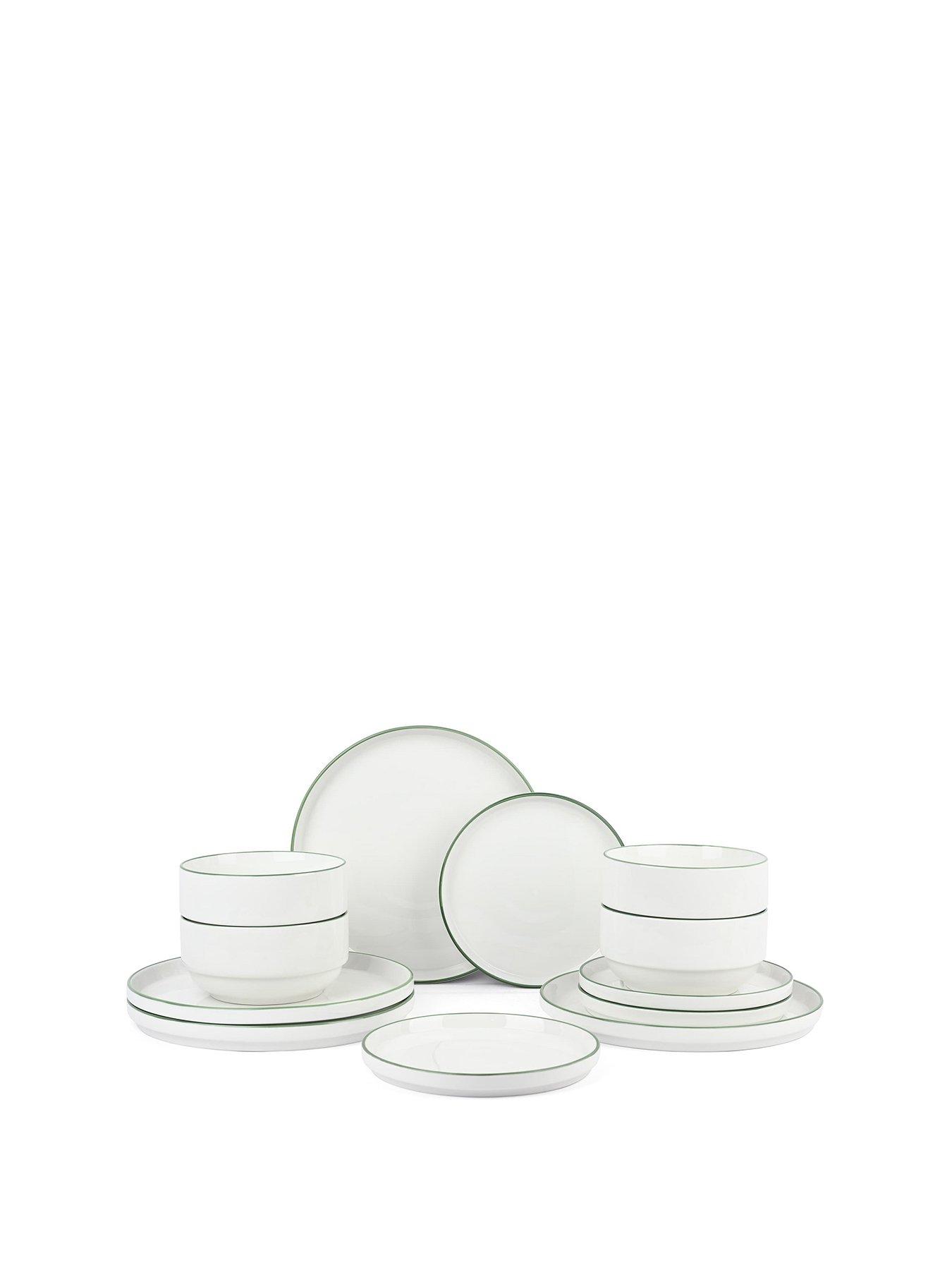  image of waterside-12pc-stacking-green-rim