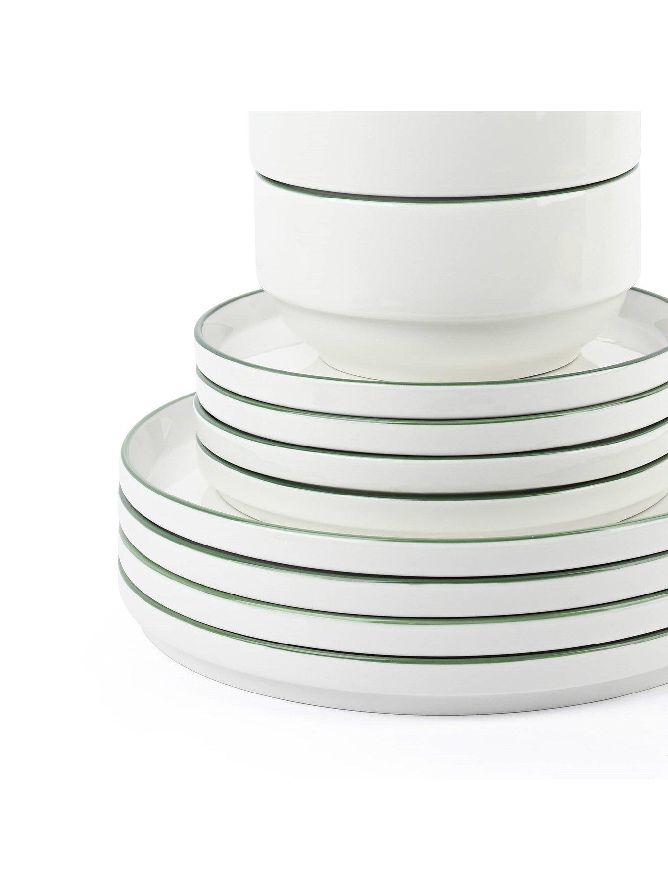  image of waterside-12pc-stacking-green-rim