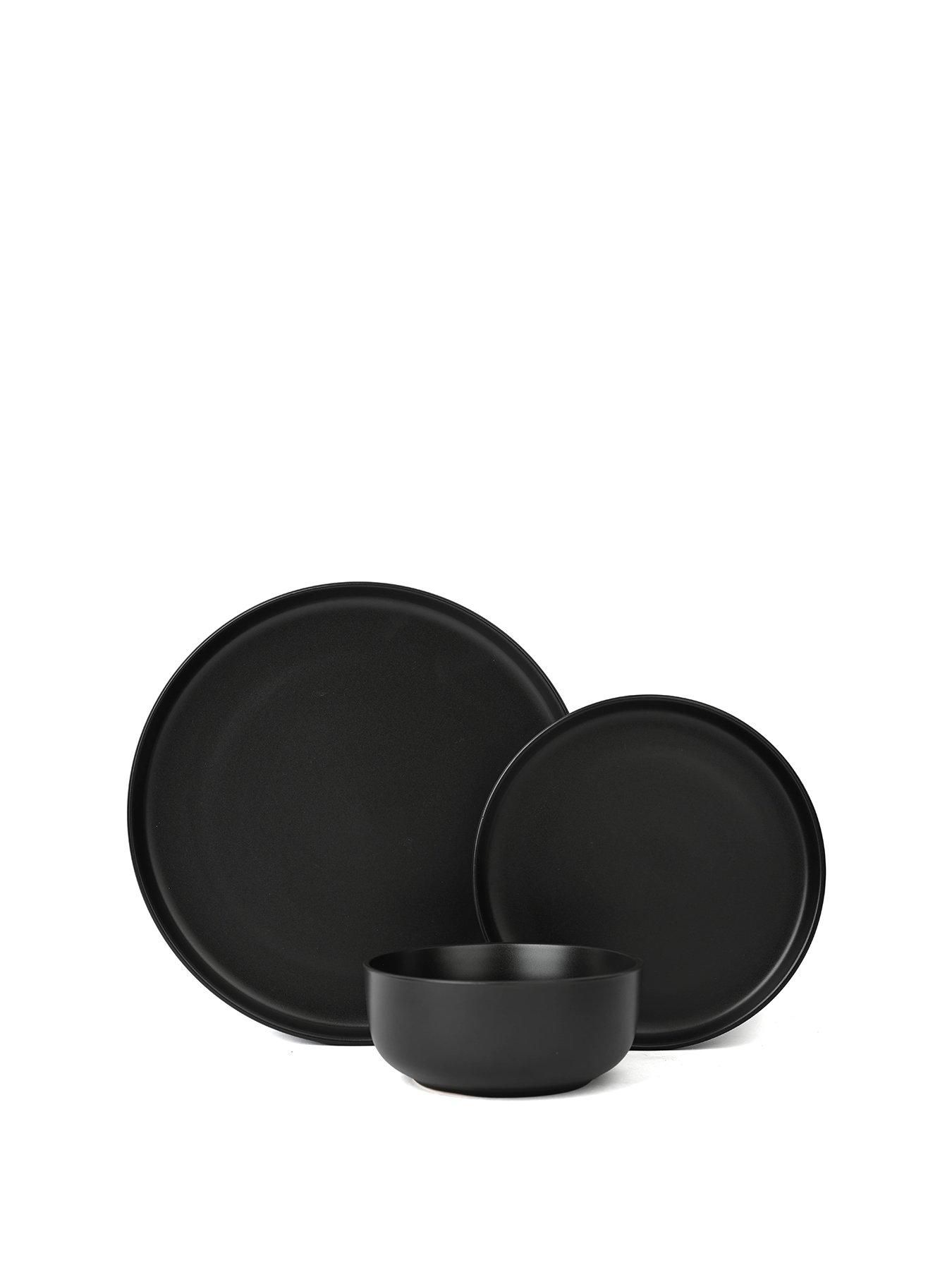 Image 2 of 6 of WATERSIDE 18pc Solid Black Colour