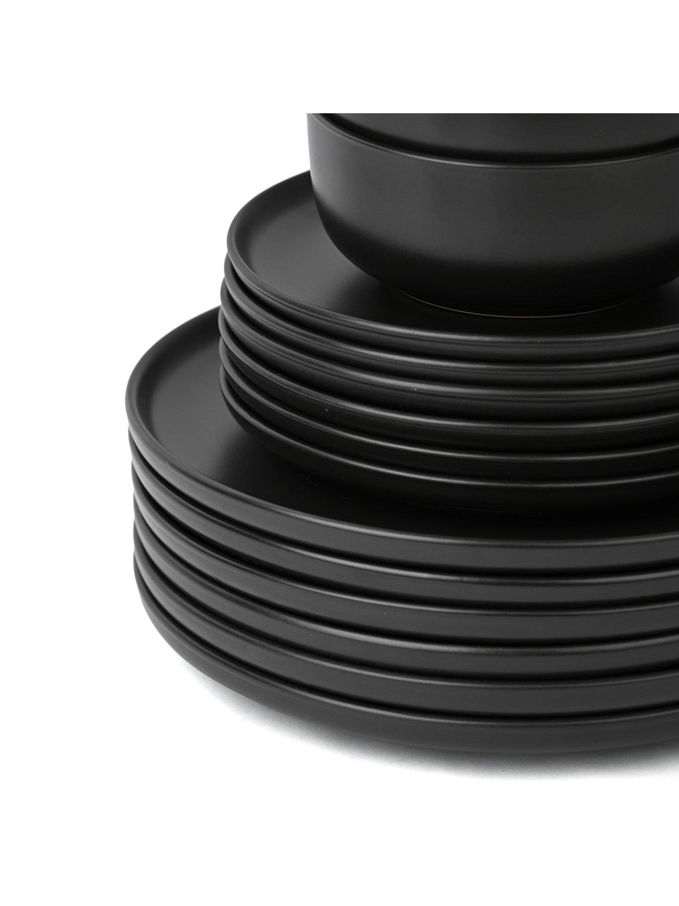 Image 3 of 6 of WATERSIDE 18pc Solid Black Colour