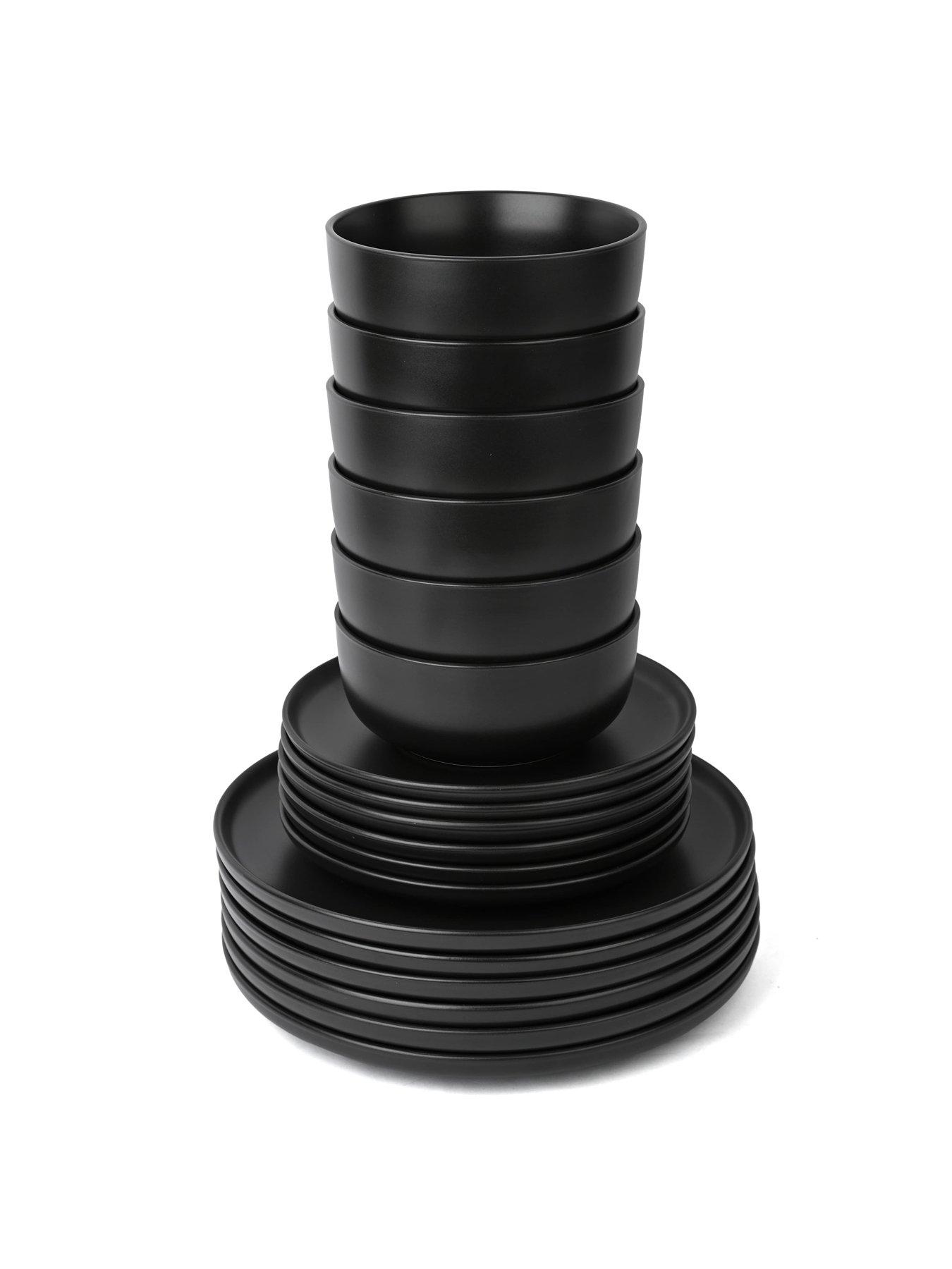 Image 5 of 6 of WATERSIDE 18pc Solid Black Colour