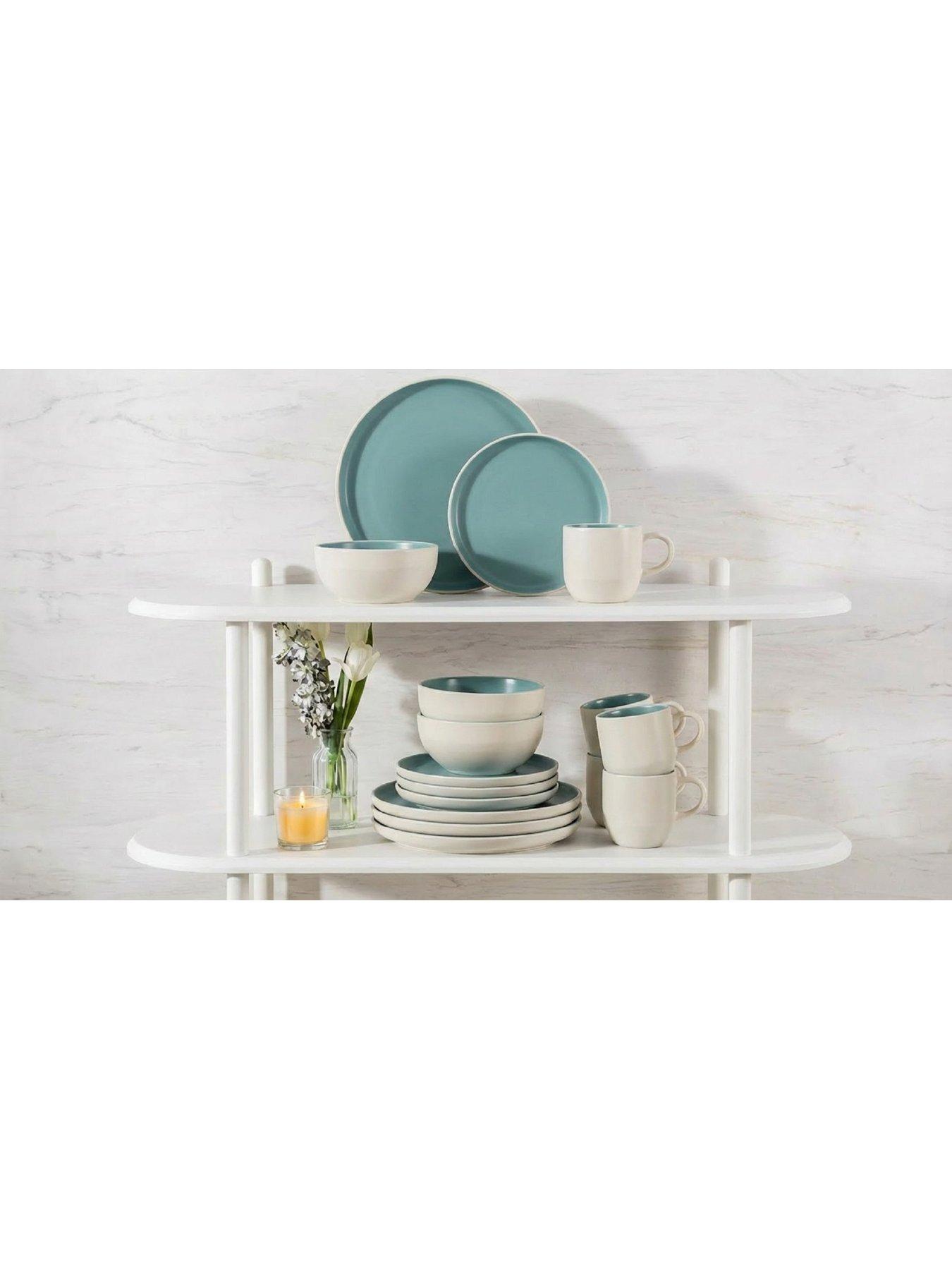 Image 3 of 3 of WATERSIDE 16pc 2tone Pastel Blue