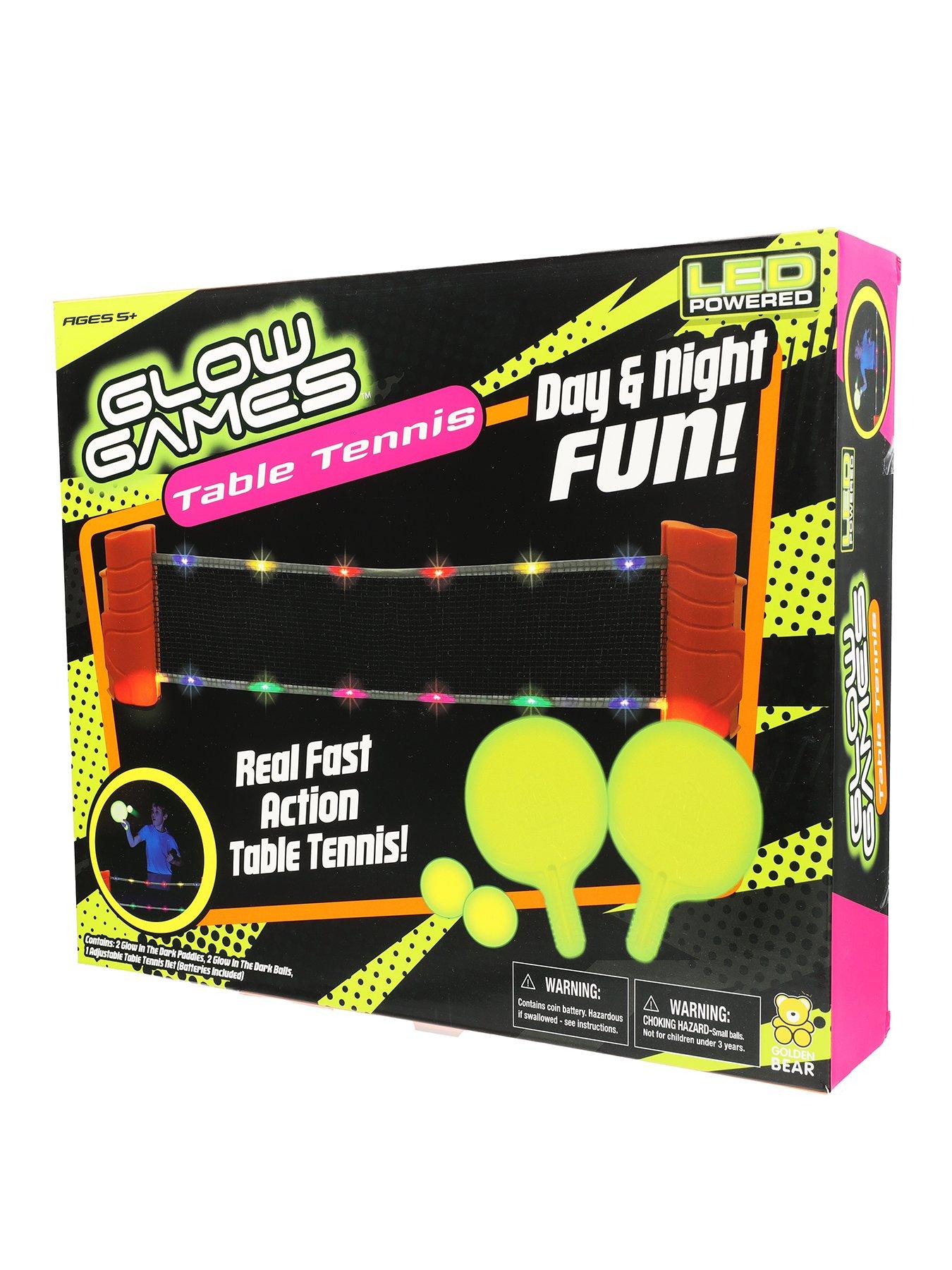 Image 1 of 7 of Glow Games Glow Games Light-Up Table Tennis