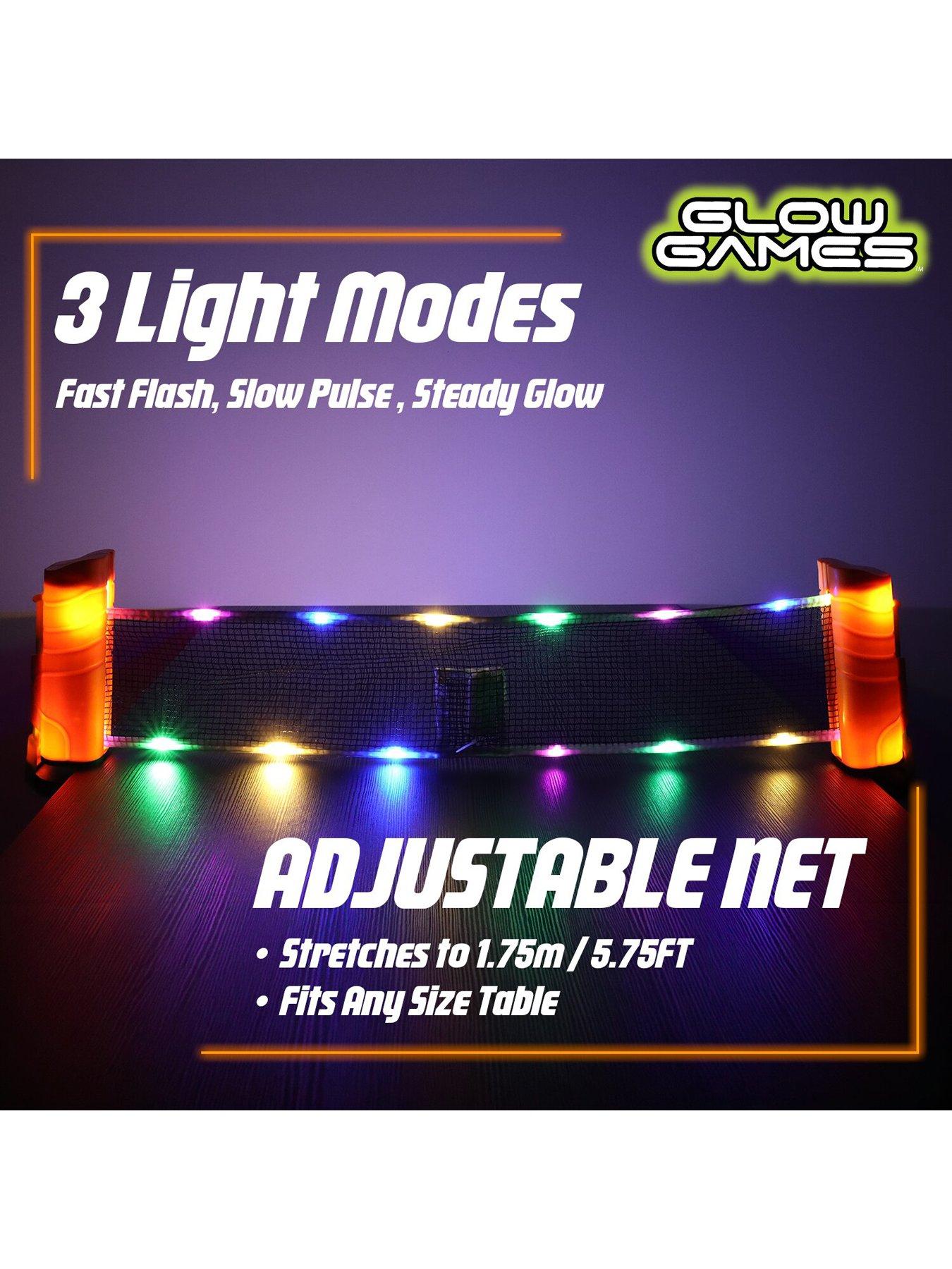 Image 2 of 7 of Glow Games Glow Games Light-Up Table Tennis