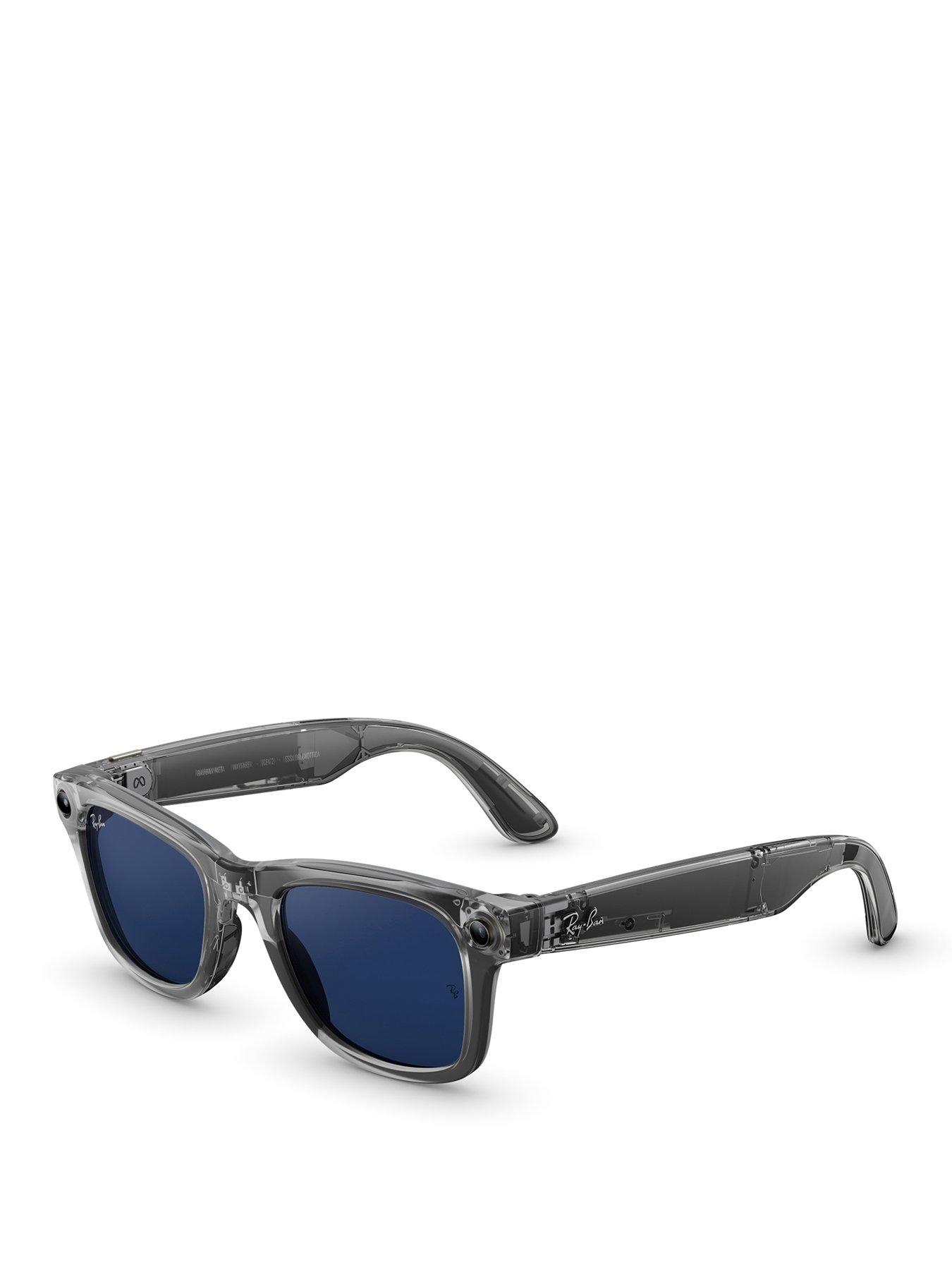 Ray-Ban Meta Wayfarer (Gen 2) - Shiny Transparent Grey, Transitions® Sapphire lenses