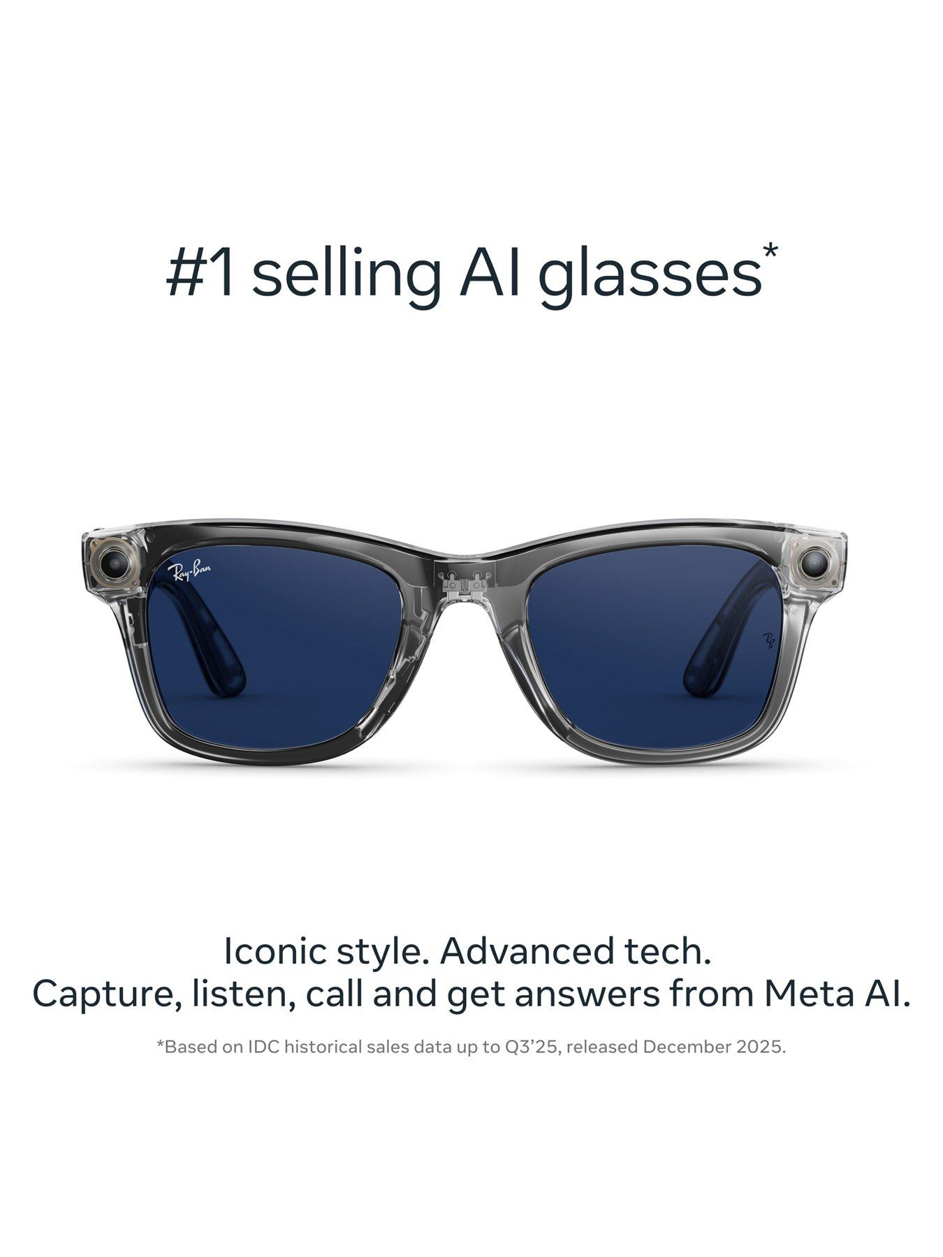 stillFront image of ray-ban-meta-wayfarer-gen-2-shiny-transparentnbspgrey-transitionsregnbspsapphirenbsplenses