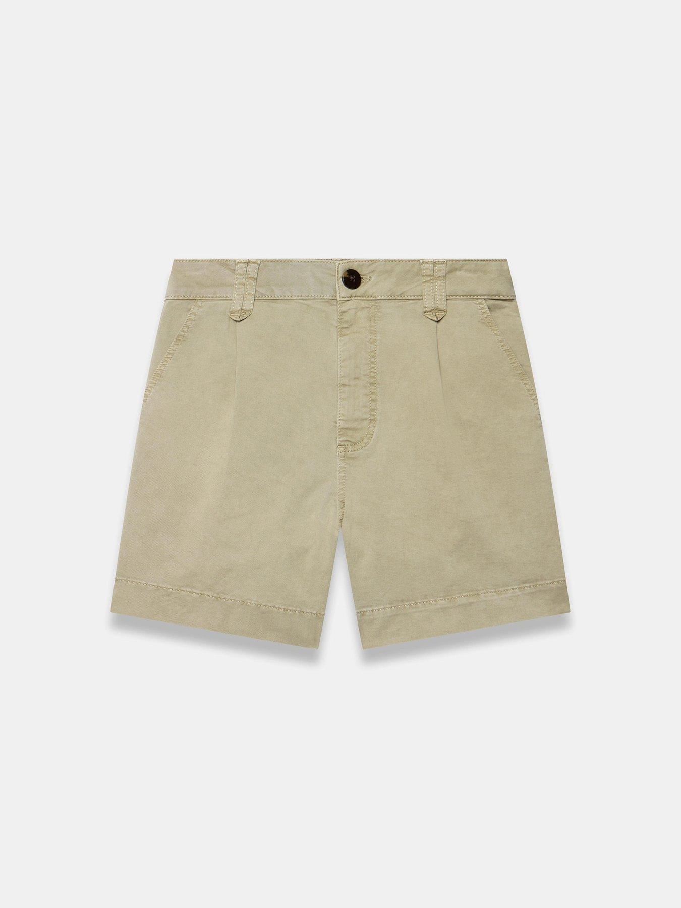 Image 5 of 6 of Mint Velvet Khaki Pleated Chino Short
