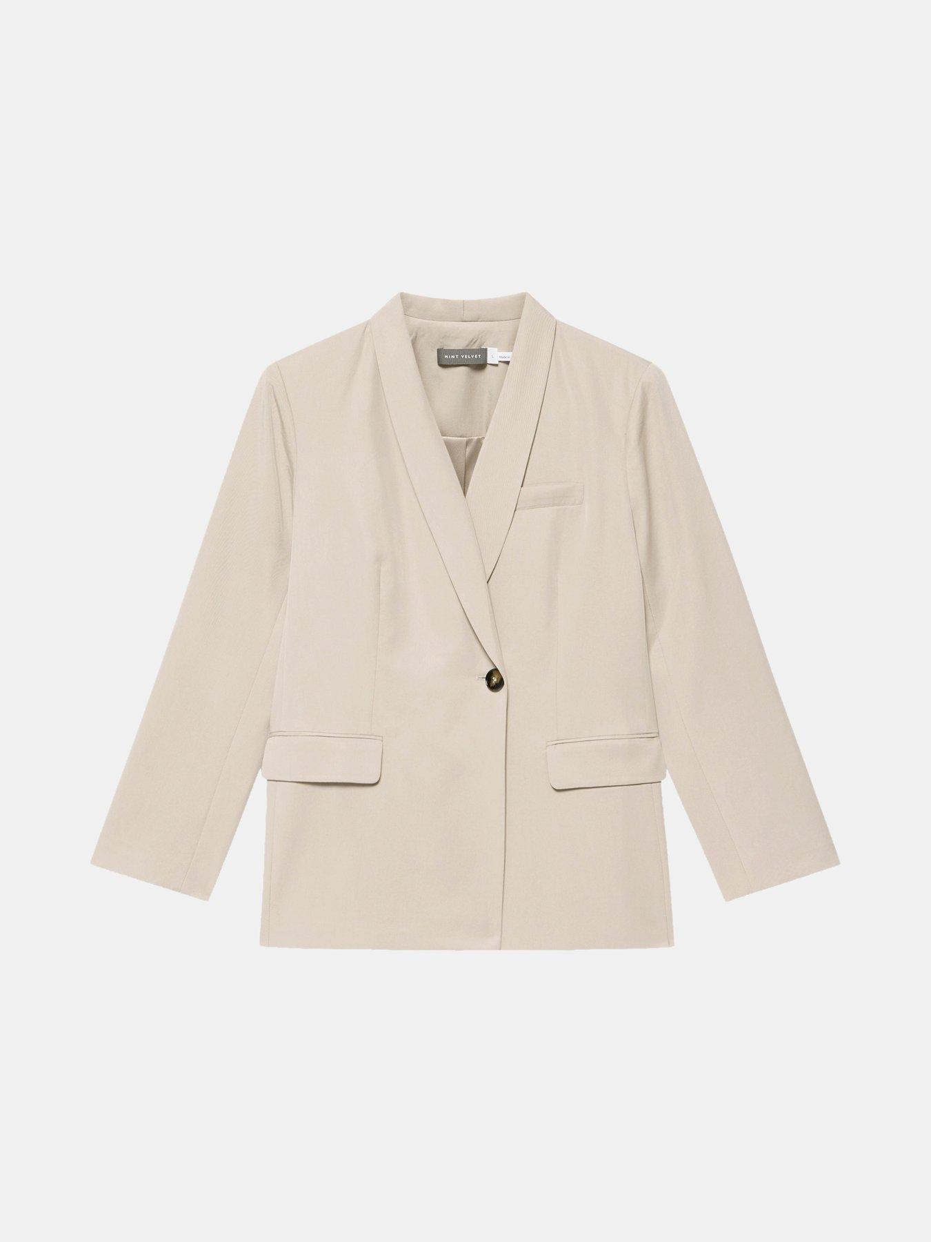 Image 5 of 6 of Mint Velvet Taupe Relaxed&nbsp;Blazer - Cream