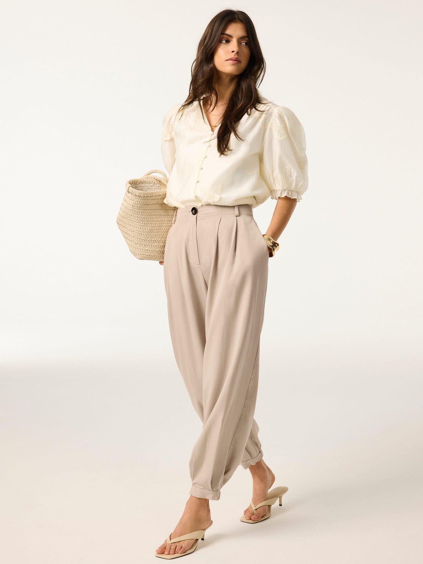 Image 3 of 6 of Mint Velvet Butterfly Puff Sleeve Blouse