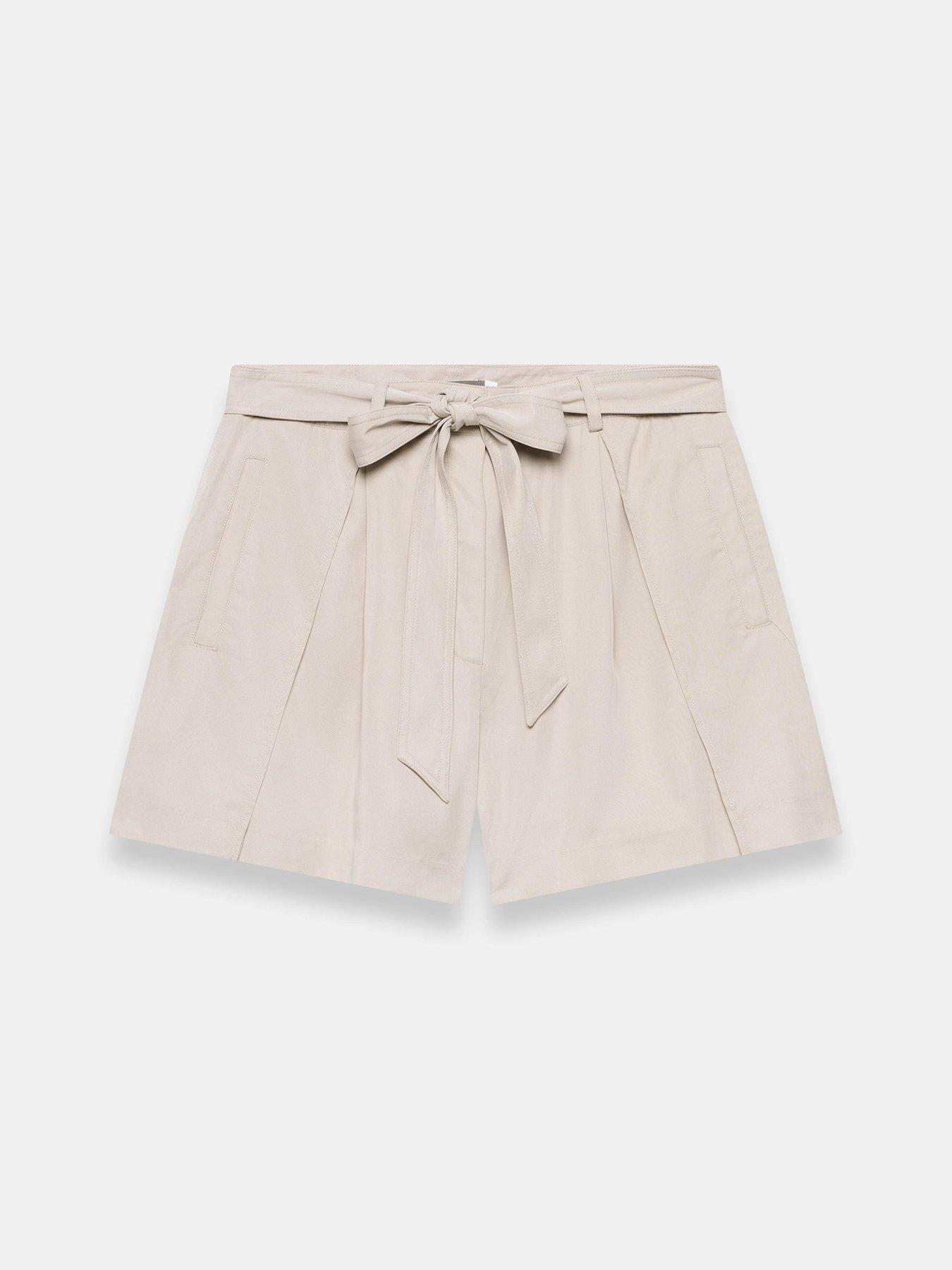 Image 5 of 6 of Mint Velvet Taupe Tencel Short