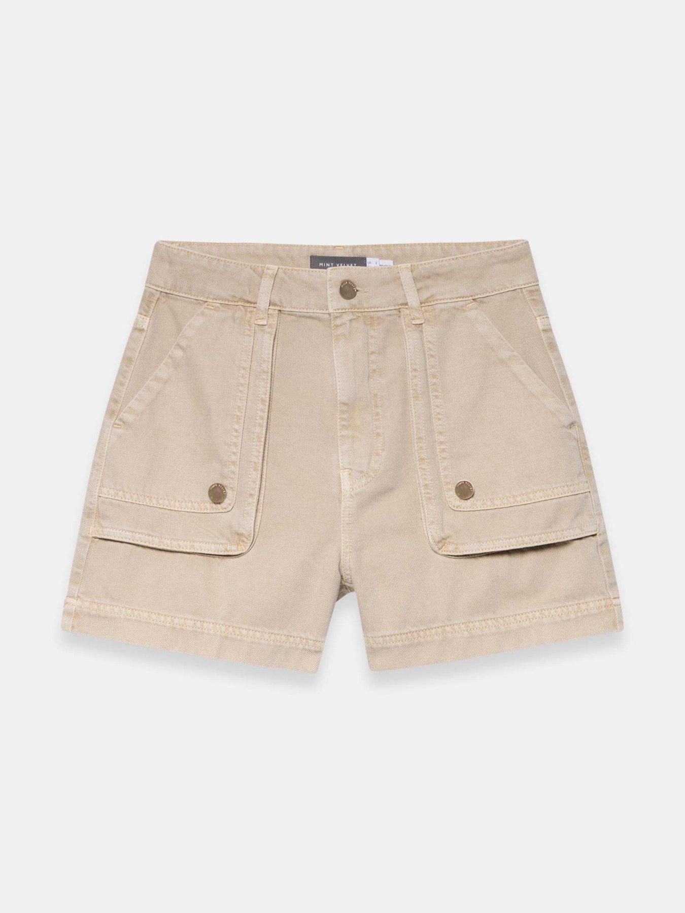 Image 5 of 6 of Mint Velvet Sand Pocket Detail Short - Cream