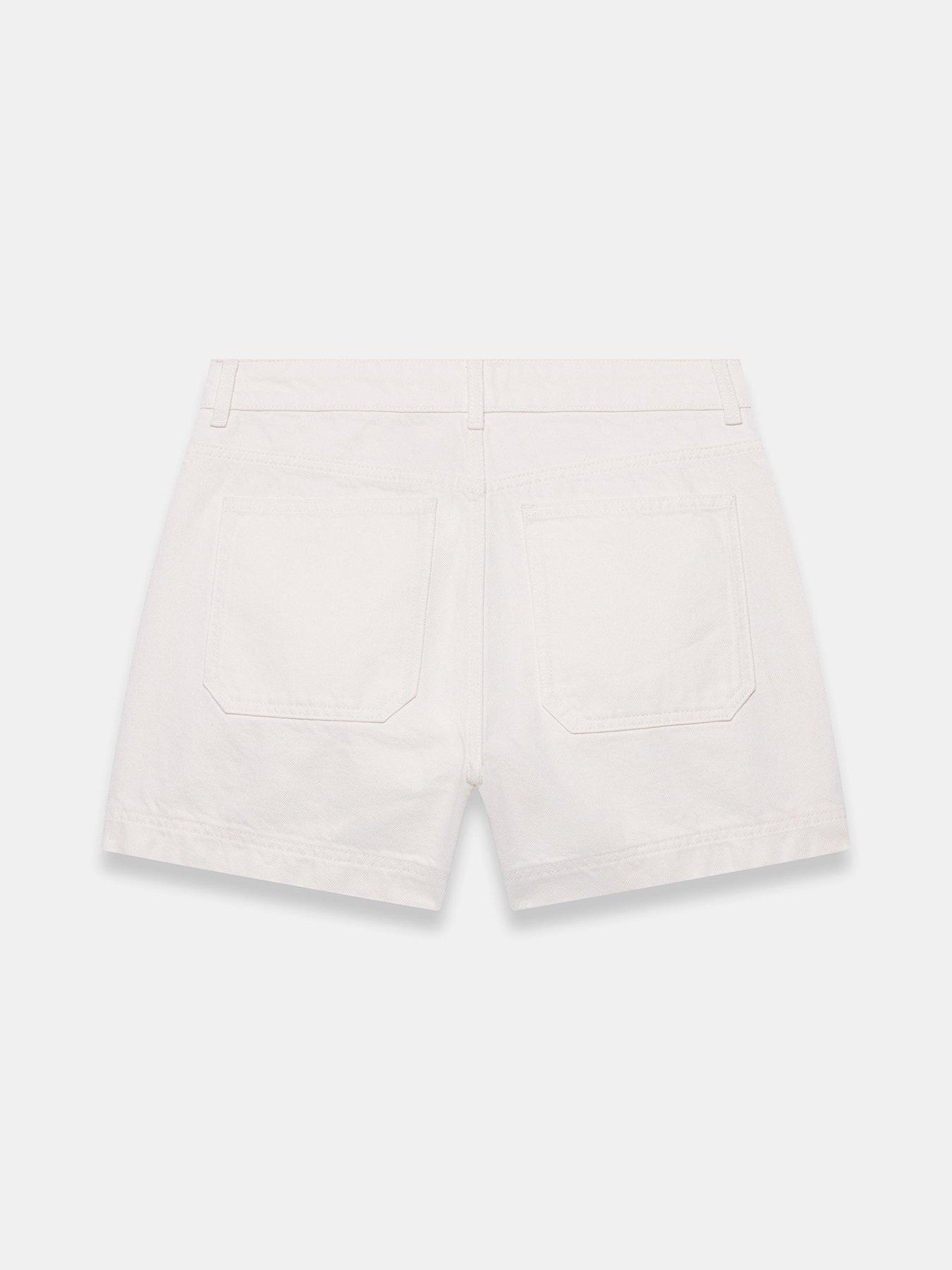  image of mint-velvet-ocket-detail-short-white