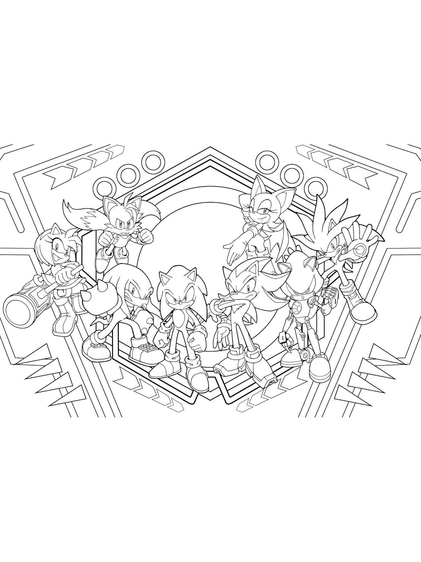 Image 2 of 3 of Sonic the Hedgehog The Official Coloring Book