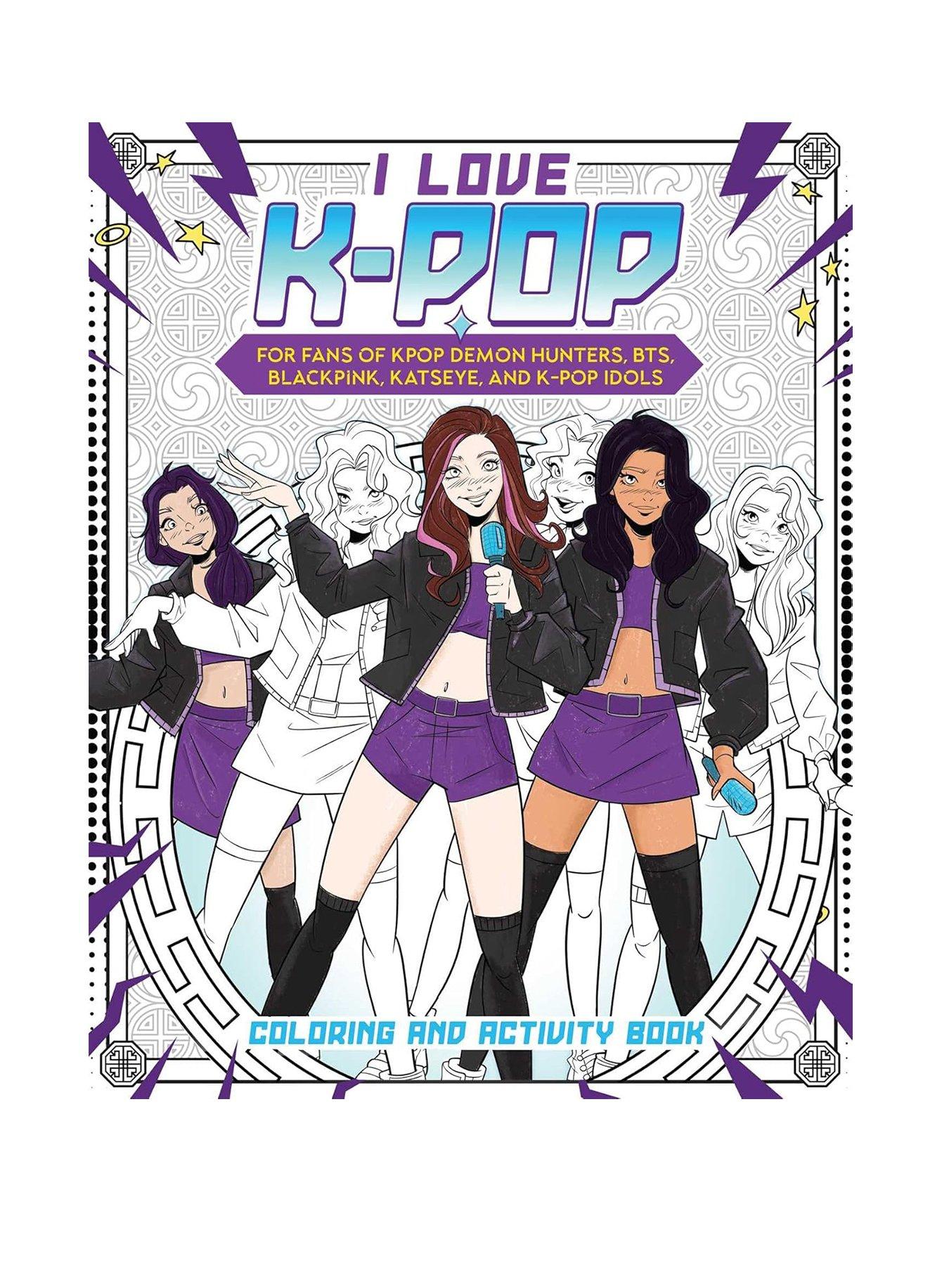  image of k-pop-demon-hunters-k-pop-colouring-and-activity-book