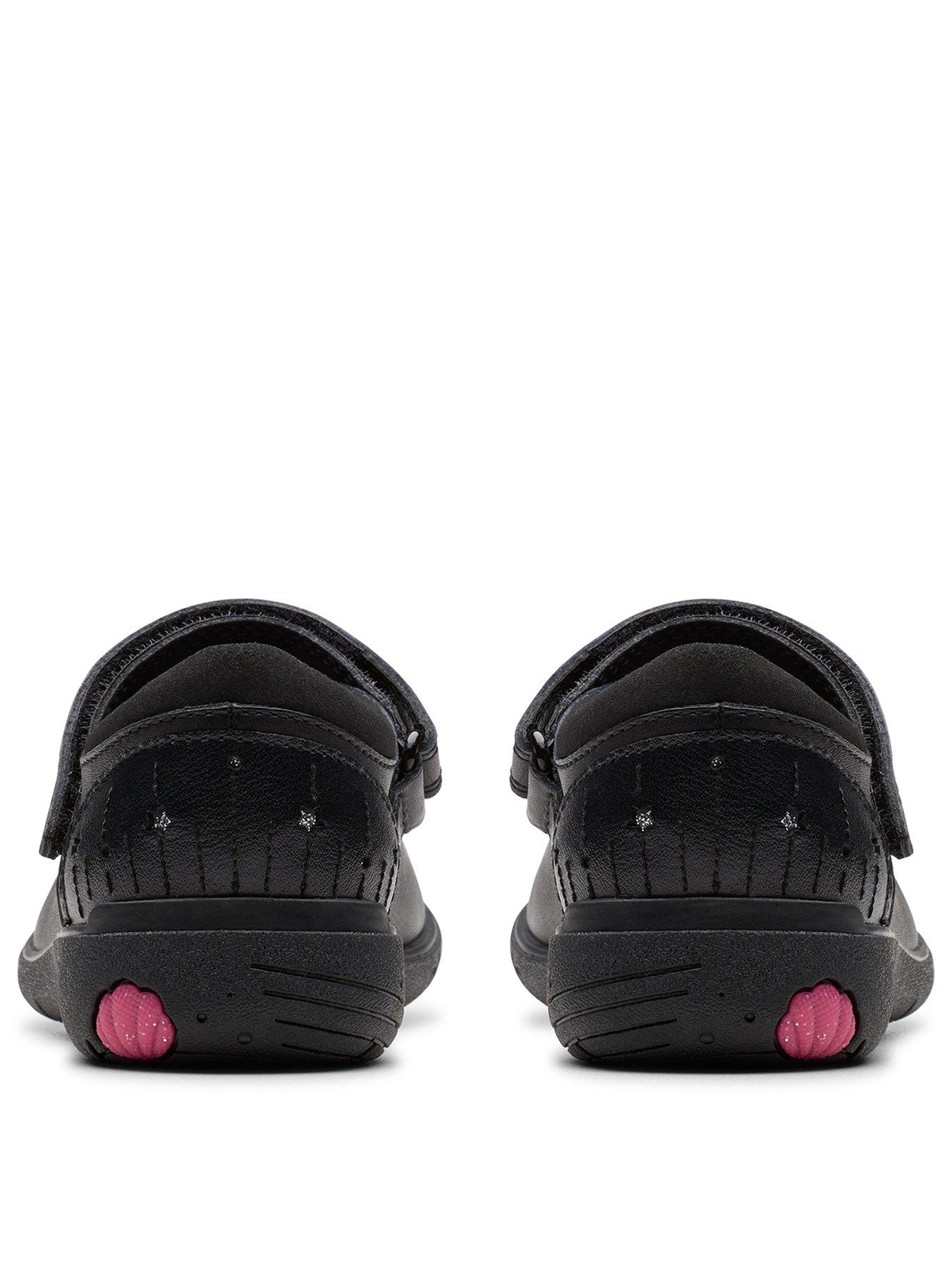 Image 3 of 6 of Clarks Kids Relda Wish Leather Mary-jane Shoe - Black