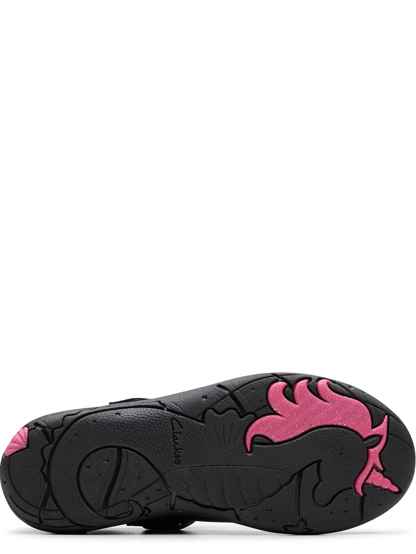 Image 5 of 6 of Clarks Kids Relda Wish Leather Mary-jane Shoe - Black