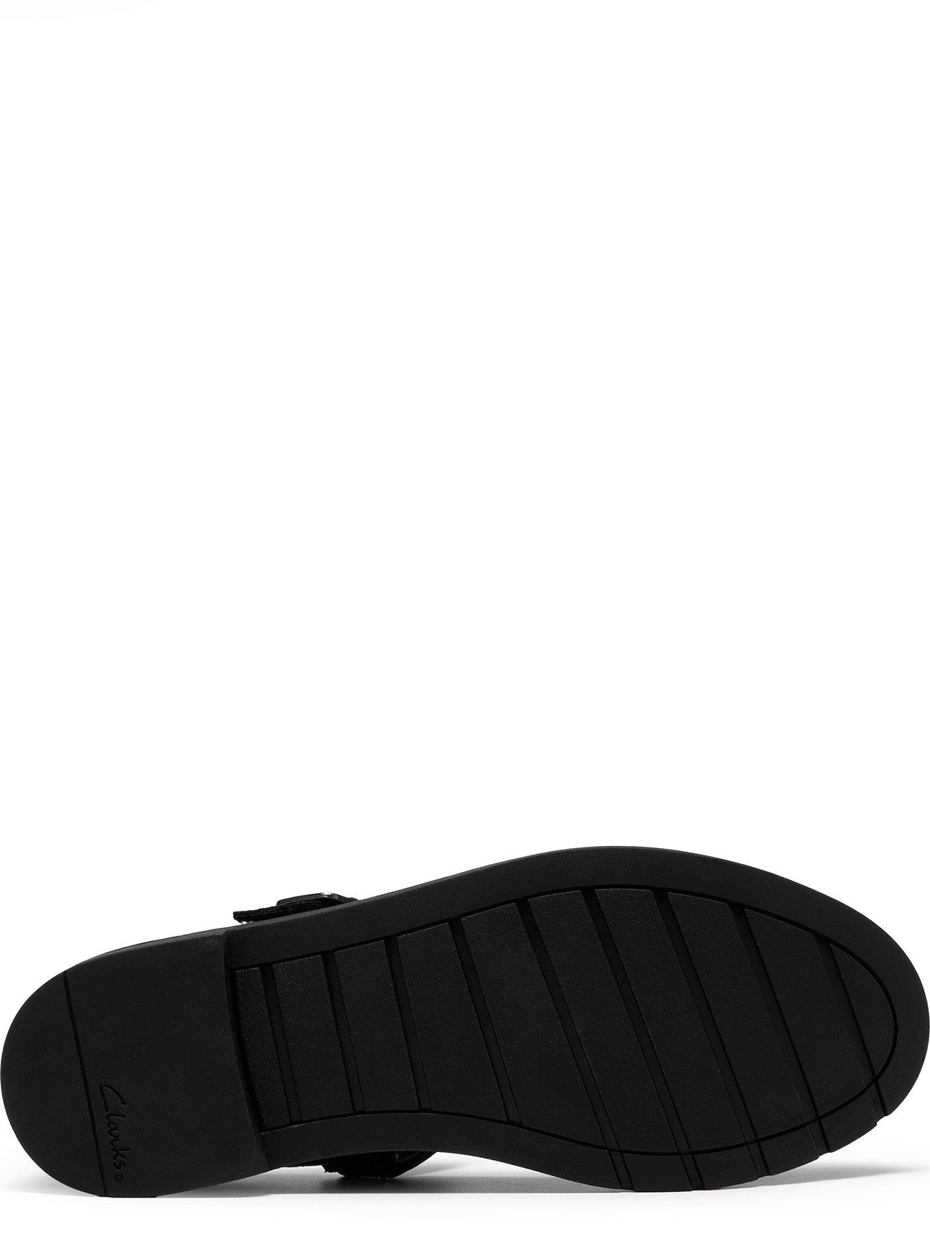 Image 5 of 6 of Clarks Youth Scala Bar Leather Shoe - Black