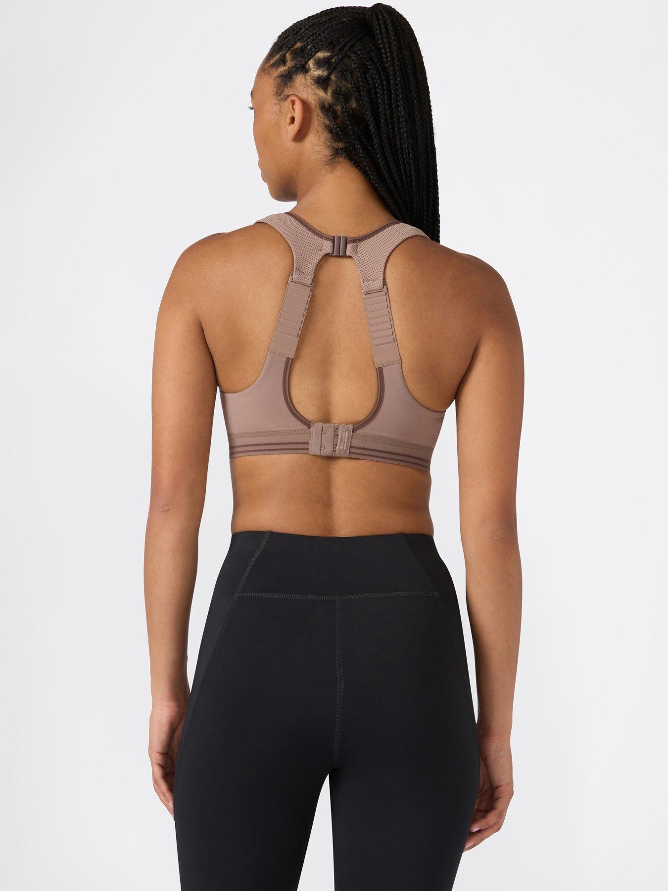 Image 2 of 4 of Shock Absorber Womens High Support Ultimate Running Sports Bra - Stone