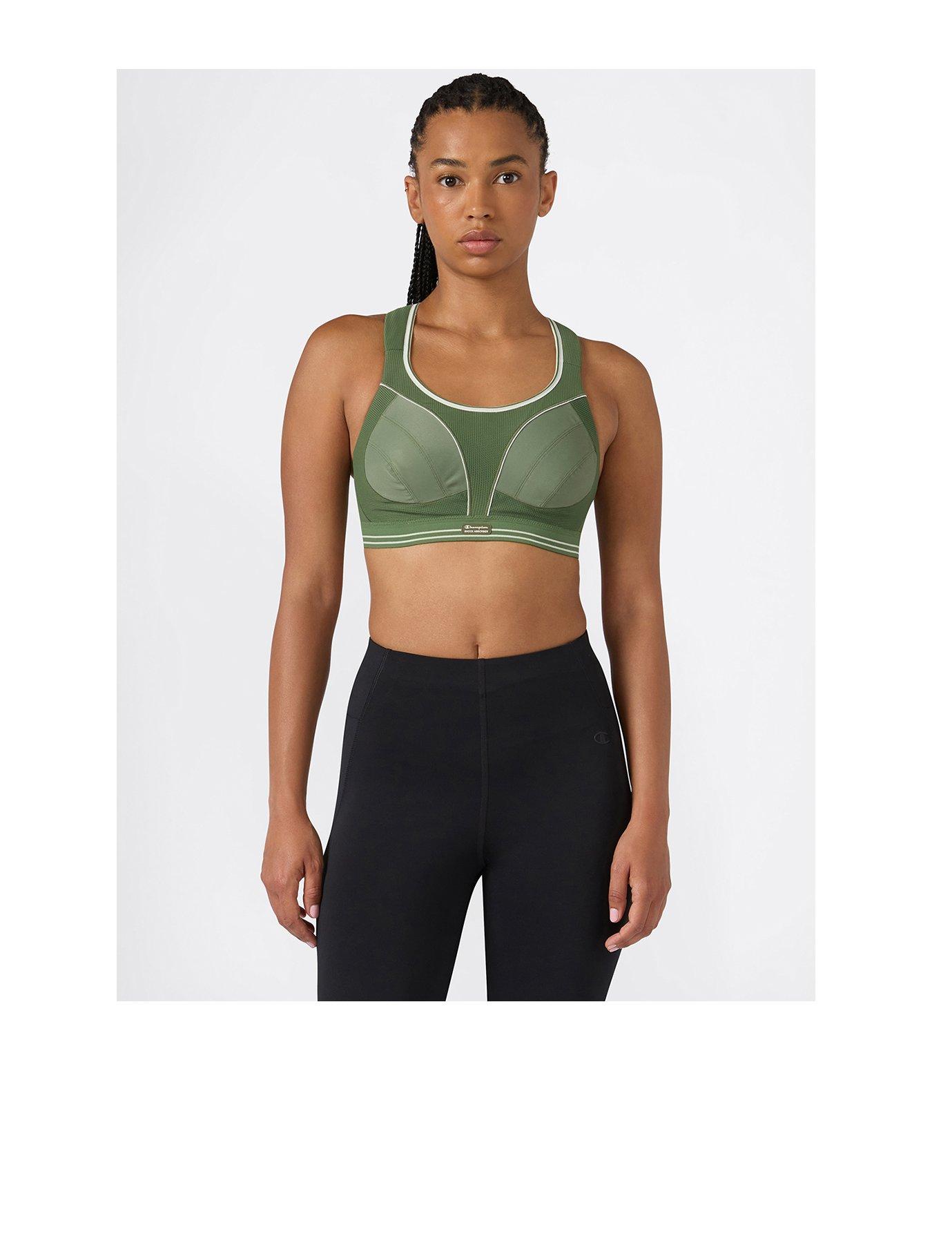 Image 1 of 4 of Shock Absorber Womens Running Ultimate Run Bra - Green