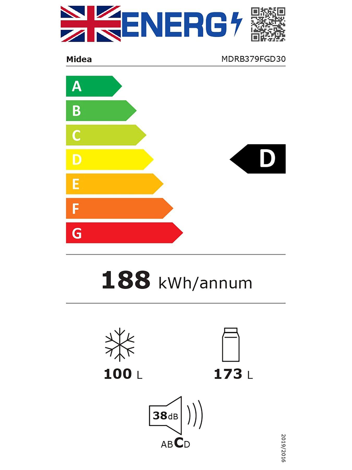 Image 7 of 7 of Midea MDRB379FGD30 55cm Combi Black