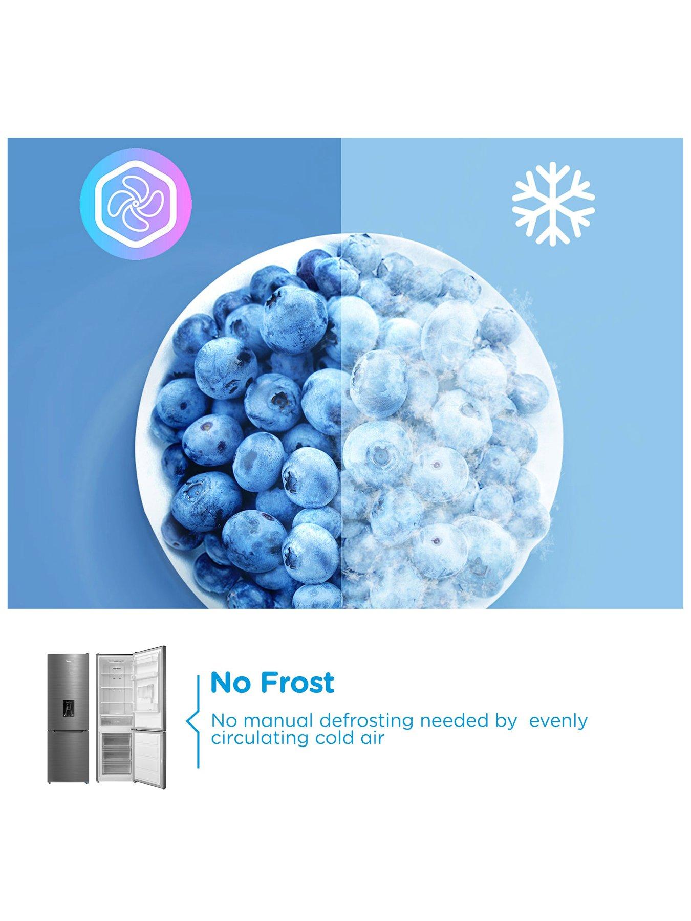  image of midea-mdrb424fgd46w-super-cool-technology-60cm-fridge-freezer-inox