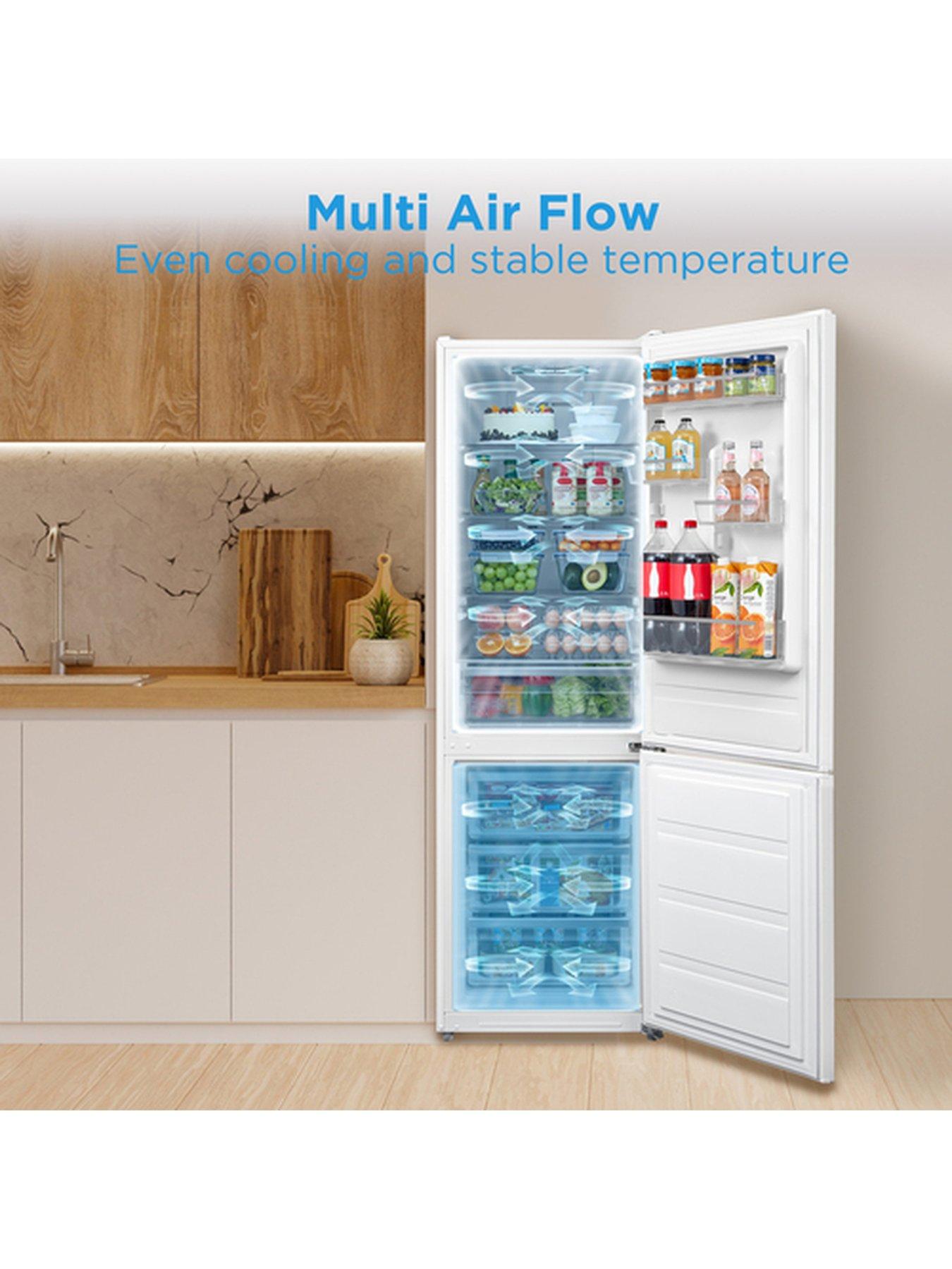  image of midea-mdrb424fgd01o-super-cool-technology-60cm-fridge-freezer-white