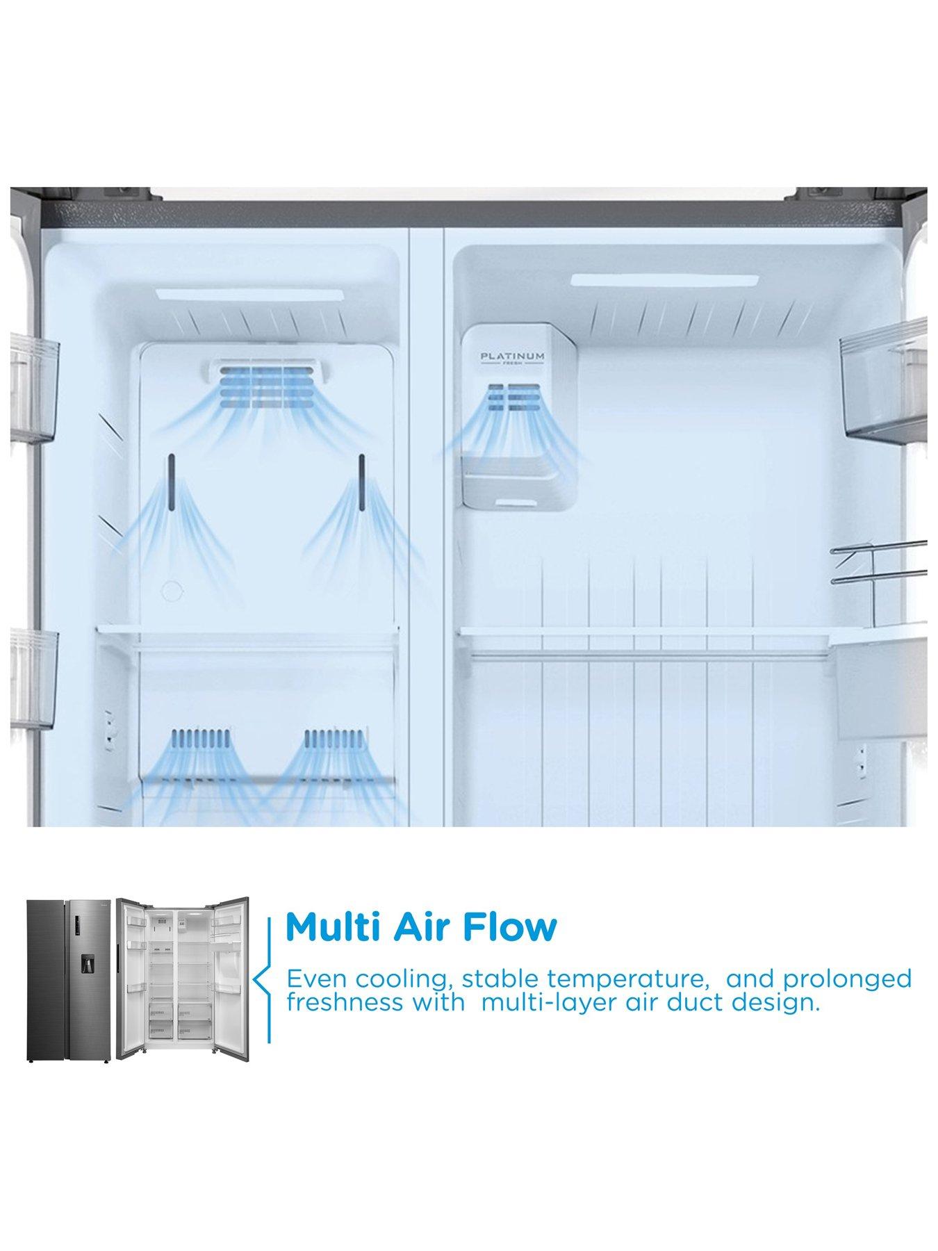 Image 5 of 7 of Midea MDRS710FGE02 SBS American Style Fridge Freezer Silver