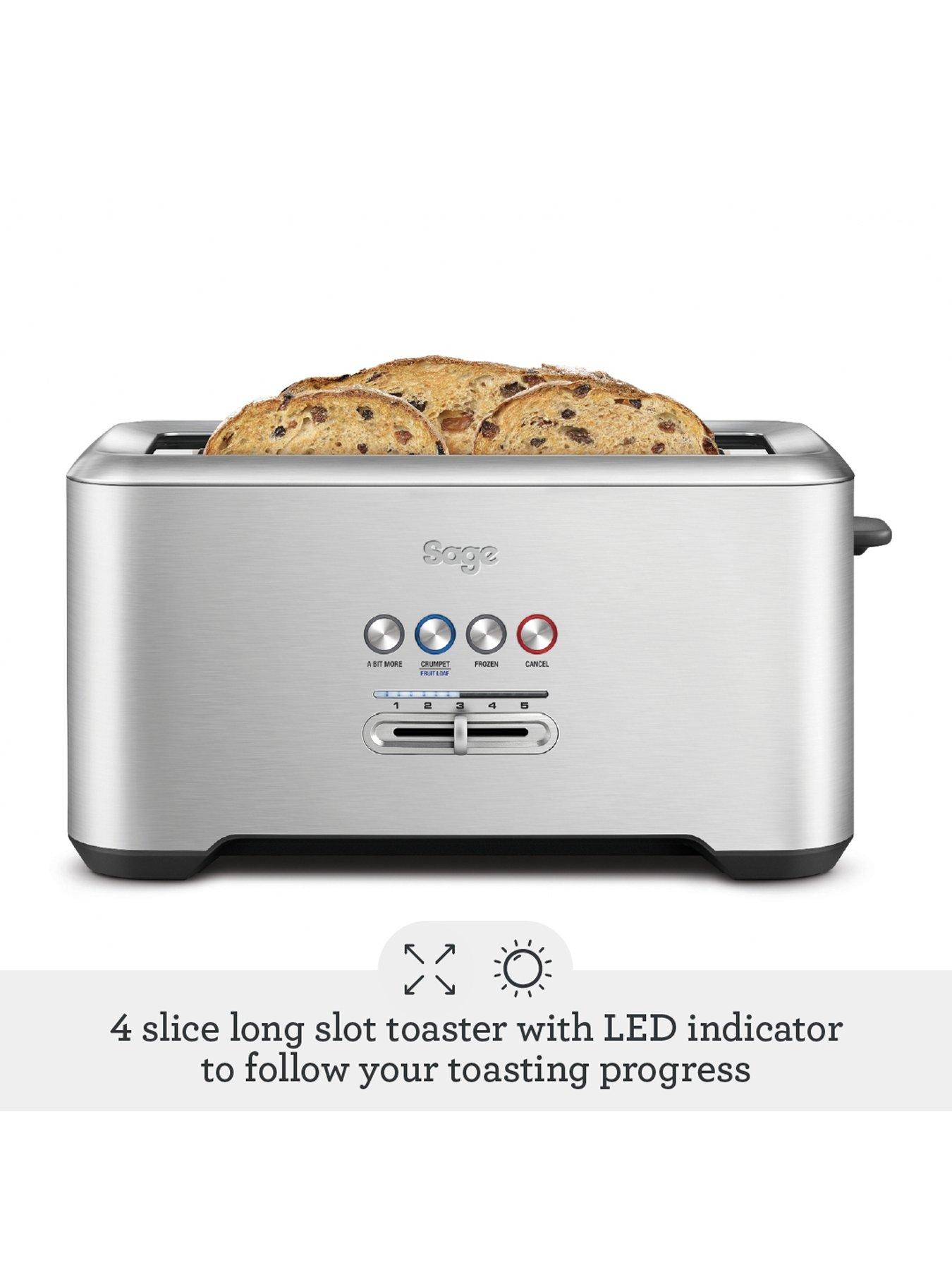 Image 2 of 6 of Sage the 'A Bit More' Toaster 4 Slice