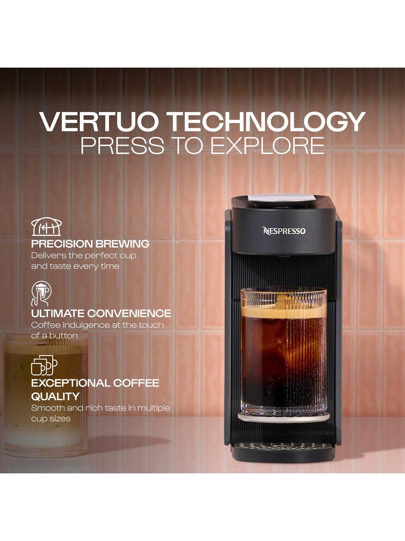 Nespresso Vertuo Up Coffee Machine by Krups - Black - XN9408G0 ...