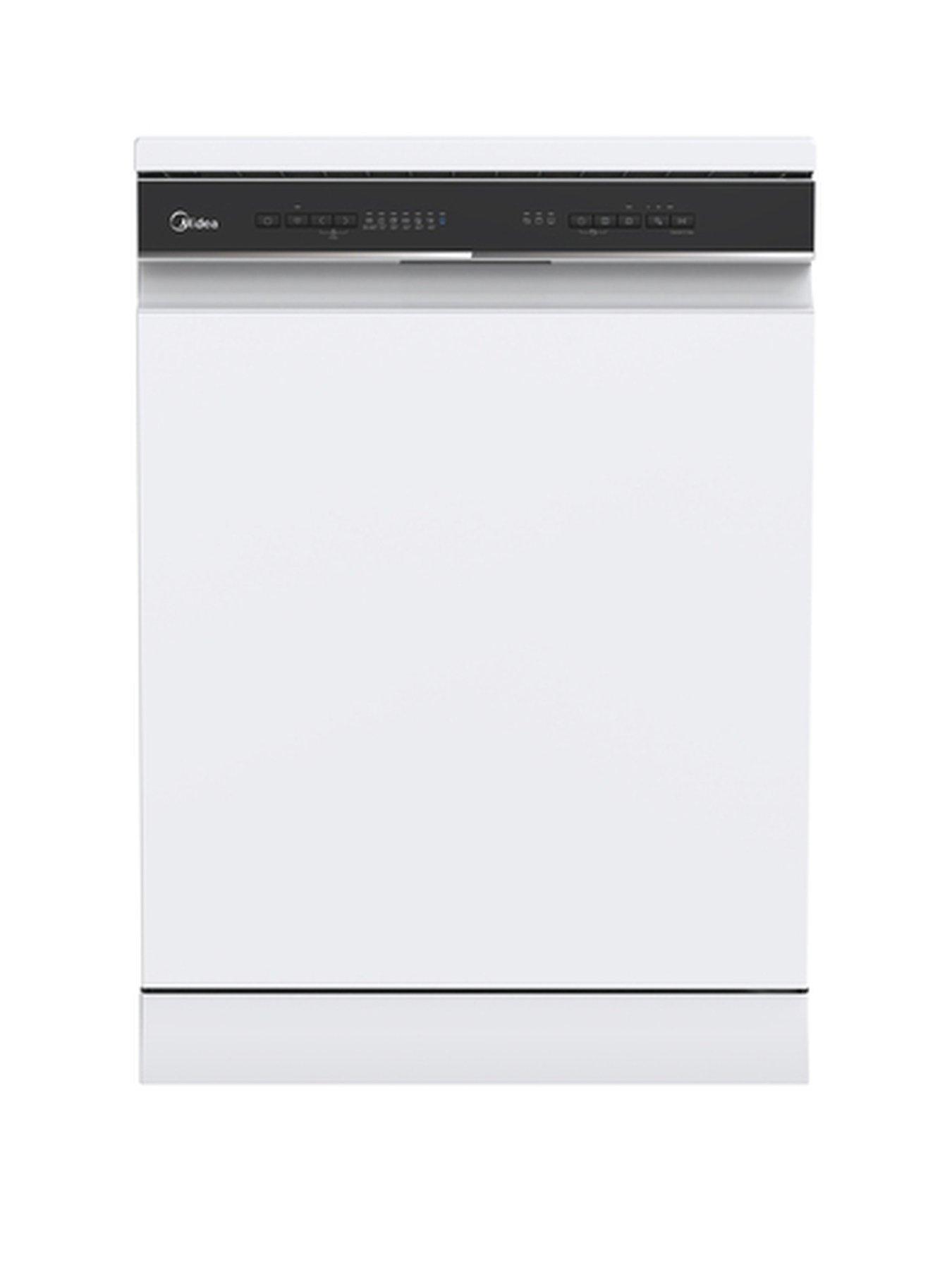 Midea MDWEF1433D(W)-WG 14 place setting, Wifi Connected Full Size Dishwasher White